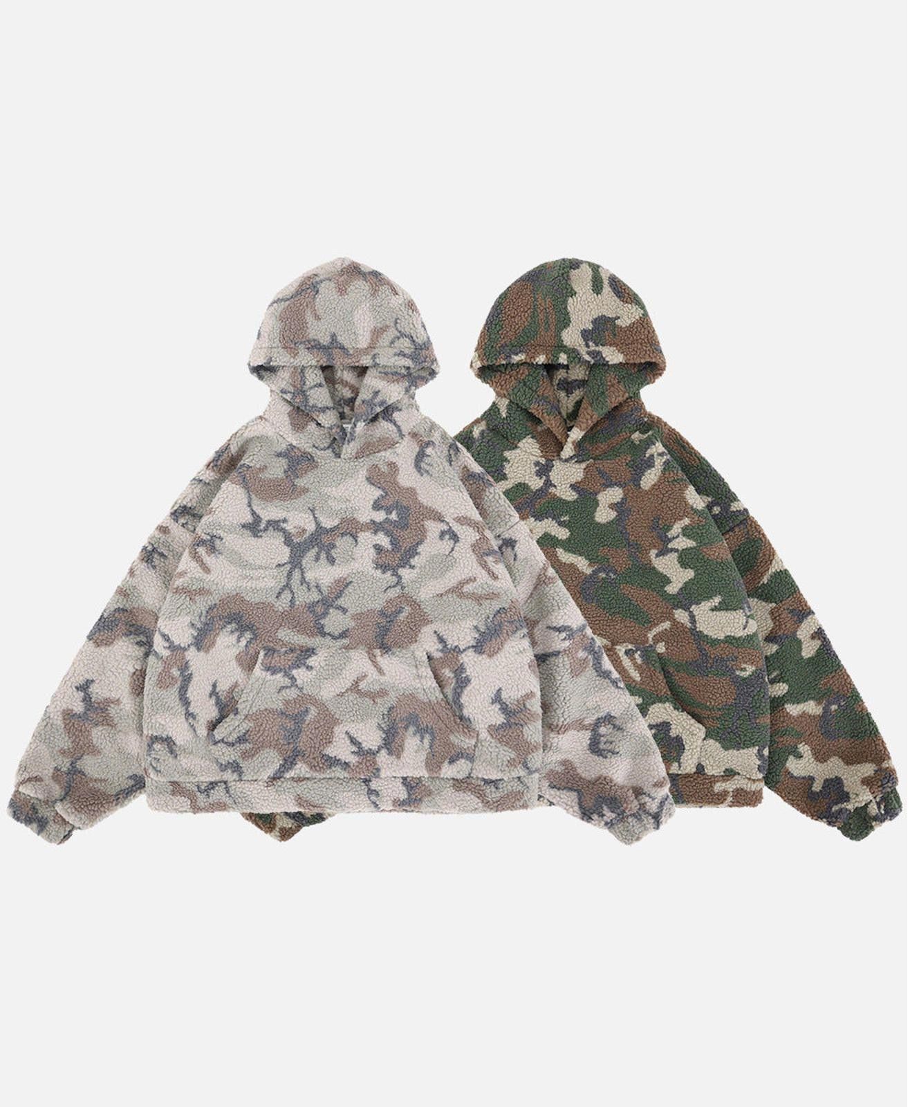 Other Sherpa-Lined Camo Hooded Pullover Size US M / EU 48-50 / 2 - 1 Thumbnail
