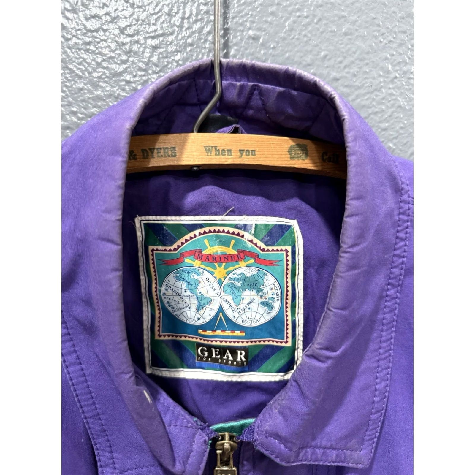 Disney VINTAGE Mickey Mouse Purple Bomber Jacket Mens S 90s Disney Jacket Purple Bomber 90s Mens Size US S / EU 44-46 / 1 - 2 Thumbnail
