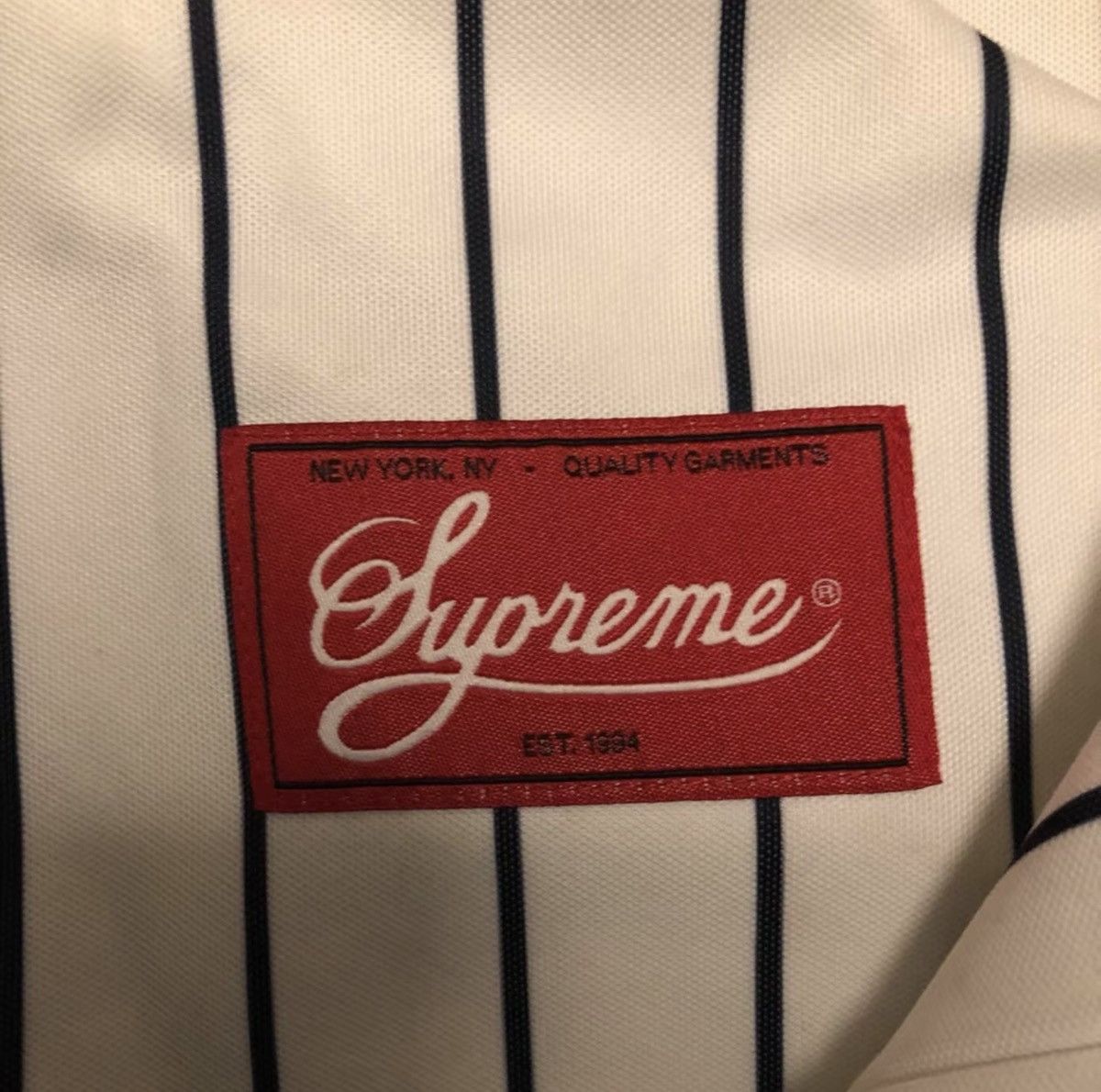 Supreme Supreme rhinestone baseball jacket shirt Size US XL / EU 56 / 4 - 2 Thumbnail