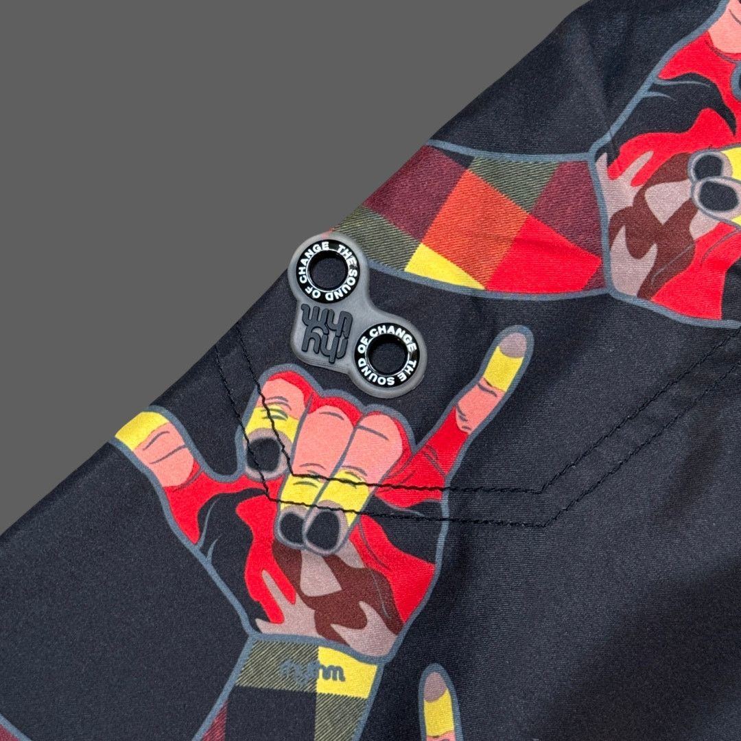 Rhythm Rhythm 23" Shaka Long Boardshorts Size 36 GUC Y2K Style Size US 36 / EU 52 - 4 Thumbnail