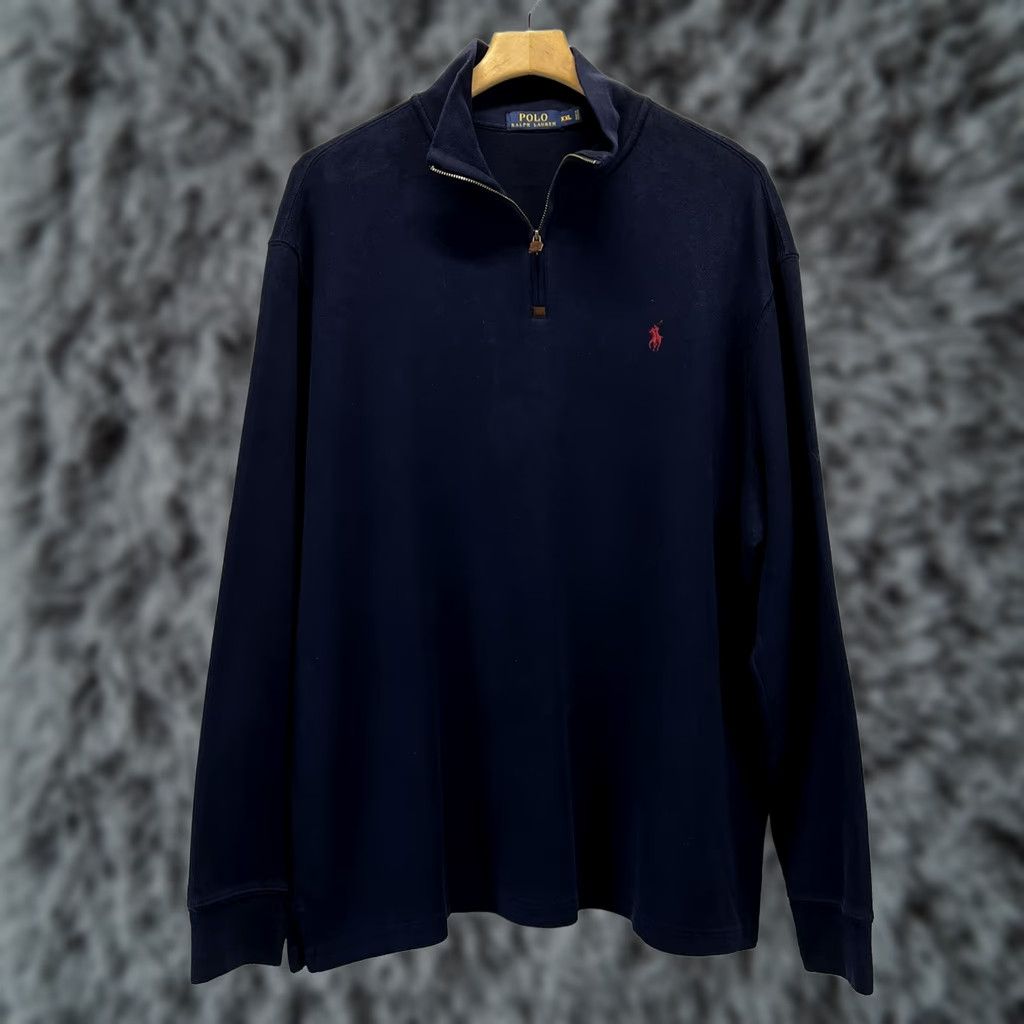 Polo Ralph Lauren Polo Ralph Lauren Pullover Sweater Shirt 2XL Navy 1/4 Zip Men’s Size US XXL / EU 58 / 5 - 1 Thumbnail