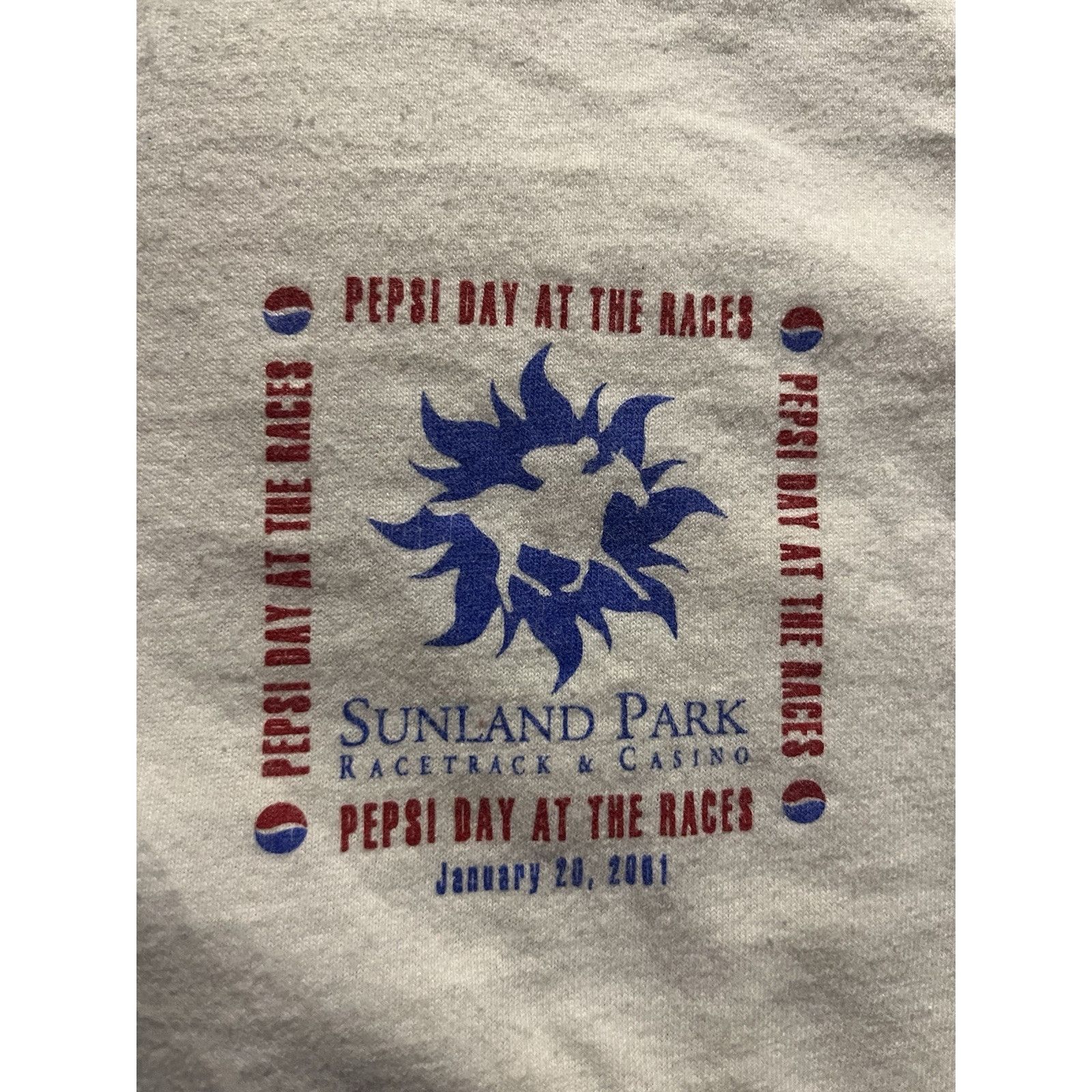 Delta VTG 2001 Pepsi Day at the Races Tee – Sunland Park Casino Size US L / EU 52-54 / 3 - 5 Thumbnail