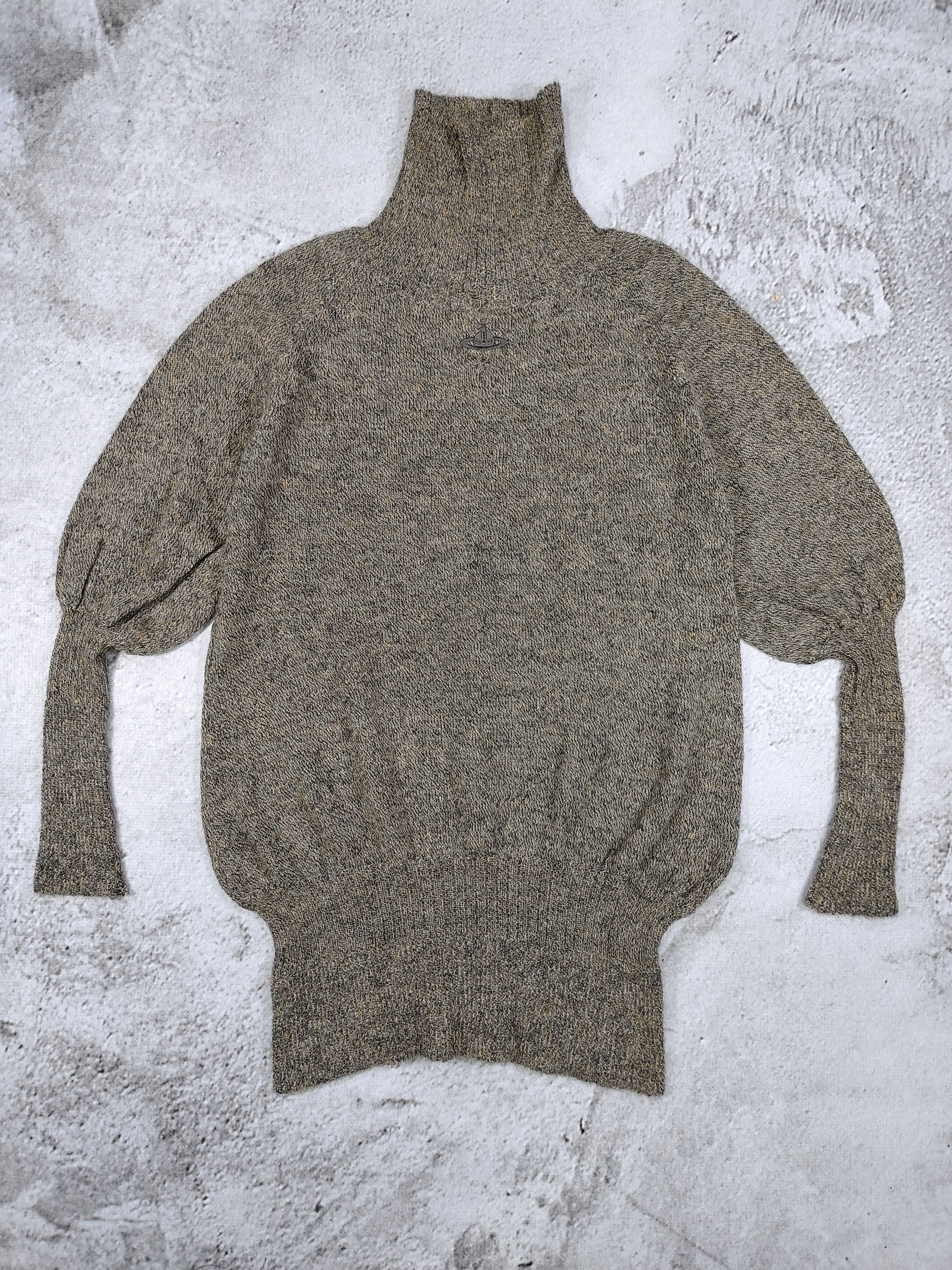 Vivienne Westwood 2000s V.W- Orb Embroidery Logo Alpaca Wool Knit Turtleneck Size M / US 6-8 / IT 42-44 - 5 Thumbnail
