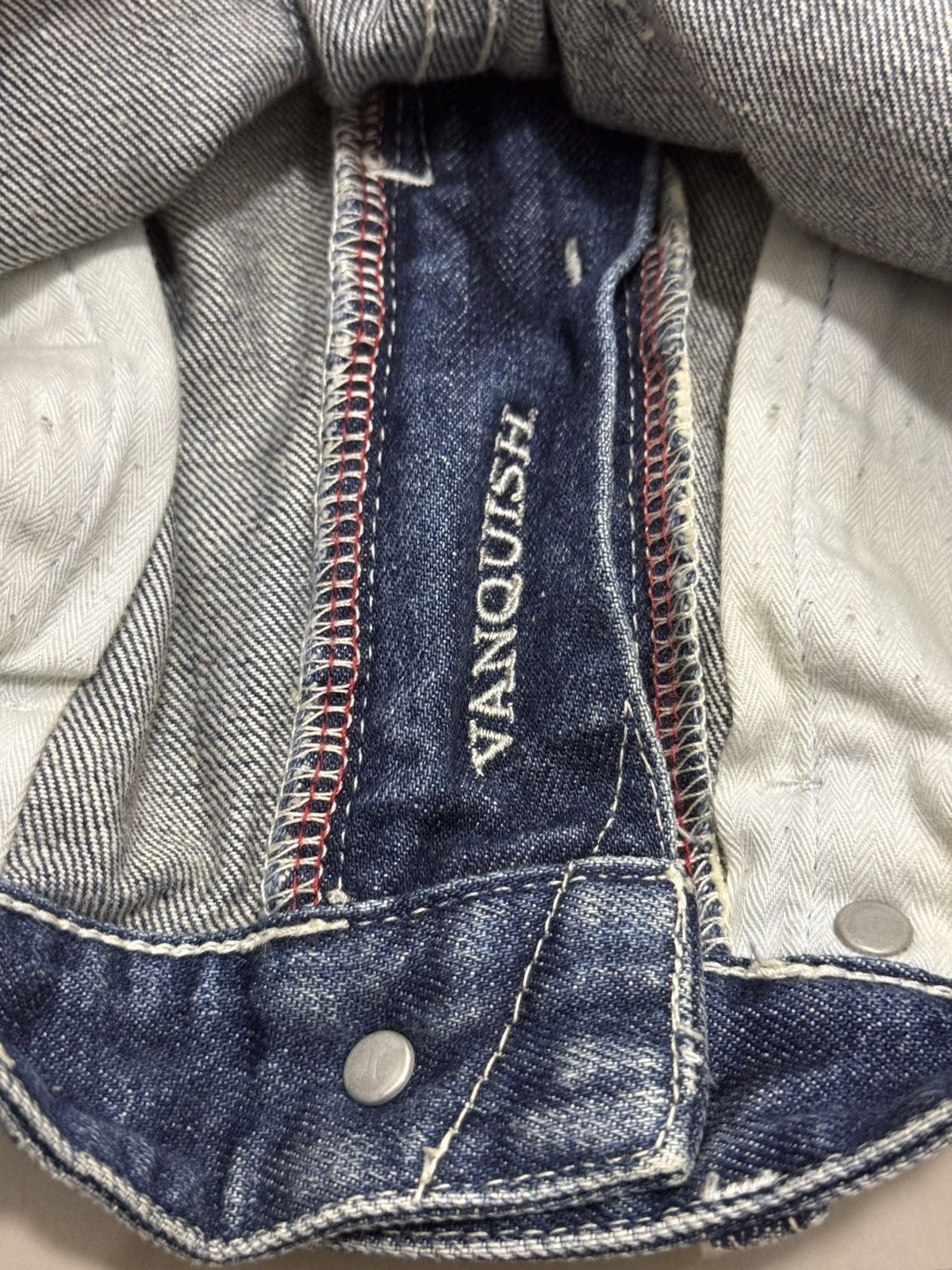 Japanese Brand × Vanquish VANQUISH JAPANESE BRAND SPLATTERED PAINT DENIM PANTS SIZE 32 Size US 32 / EU 48 - 13 Thumbnail