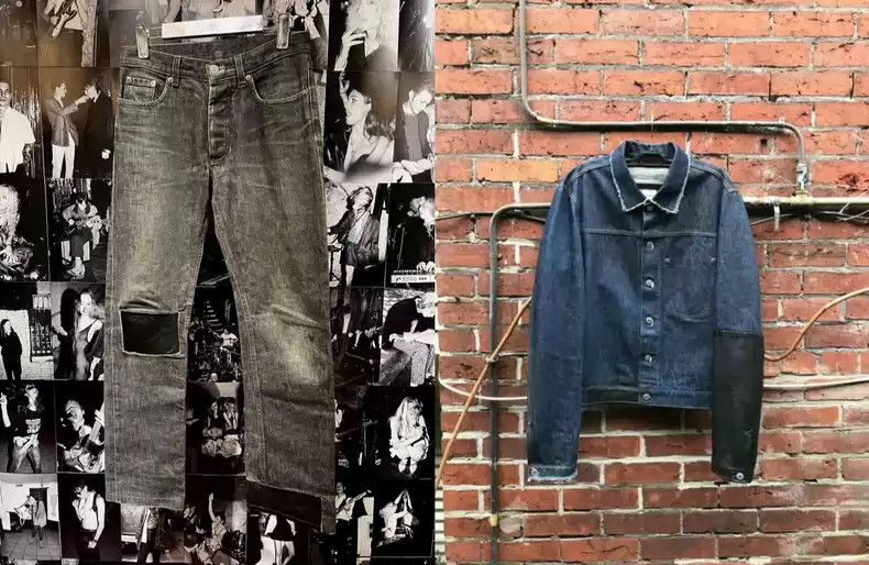Helmut Lang Helmut Lang Leather patch jeans Size US 30 / EU 46 - 1 Thumbnail