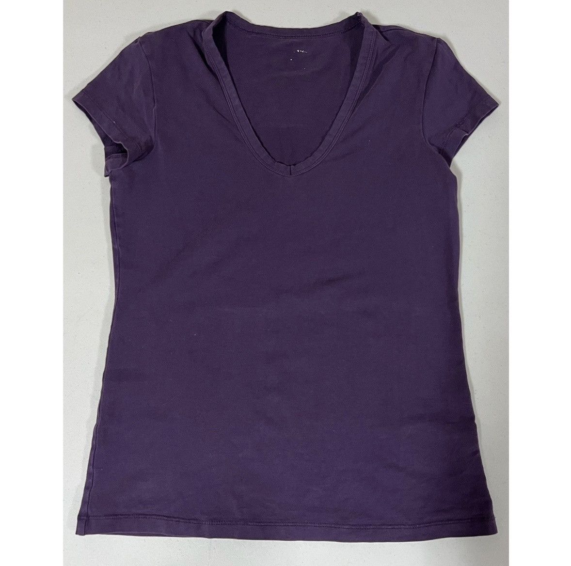 Vintage Purple V-Neck Short Sleeve Tee T-Shirt Top Size S 💜 #shirt Size S / US 4 / IT 40 - 1 Thumbnail