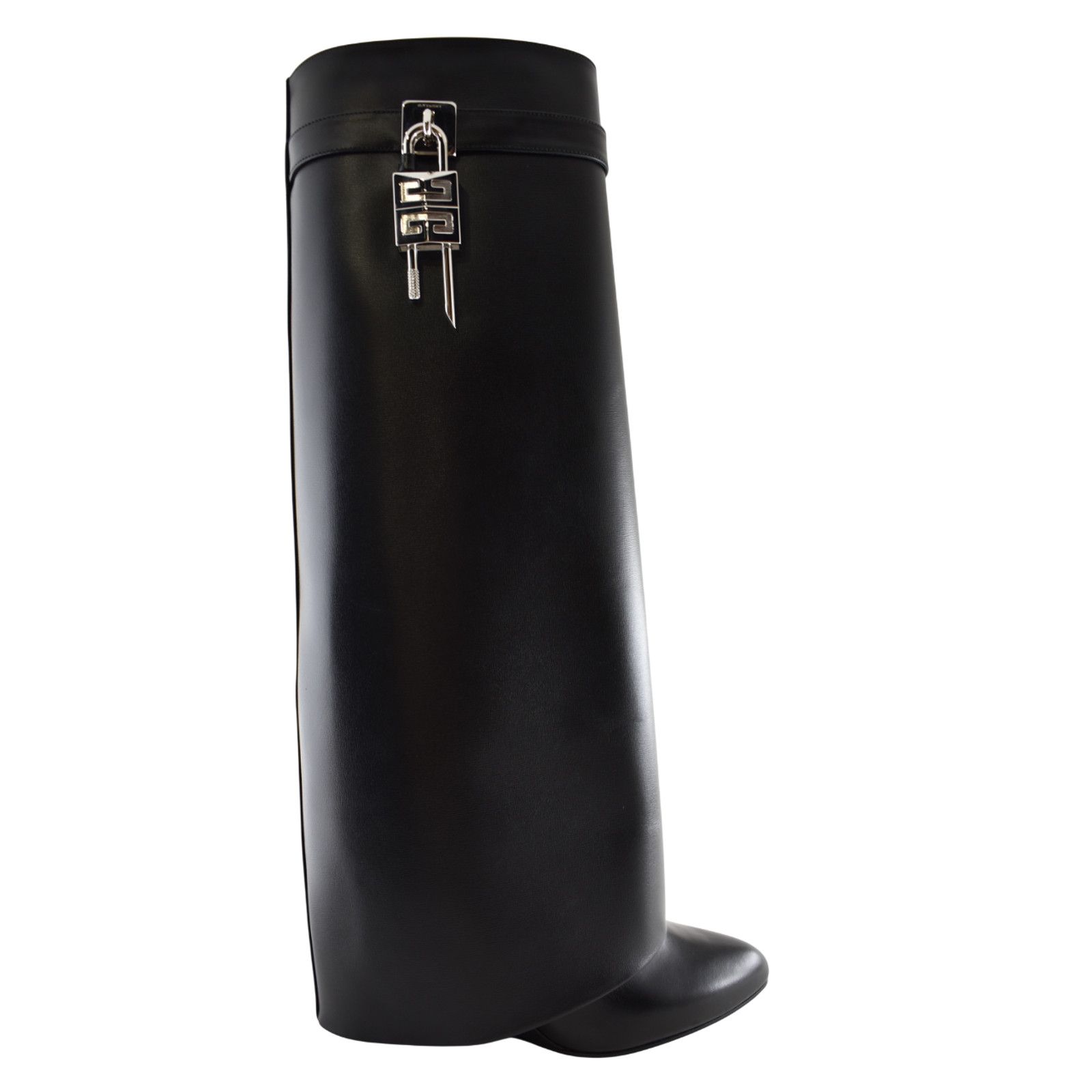 Givenchy Givenchy Shark Lock Pant Black Leather Knee High Boots 42 Size US 12 / IT 42 - 2 Thumbnail