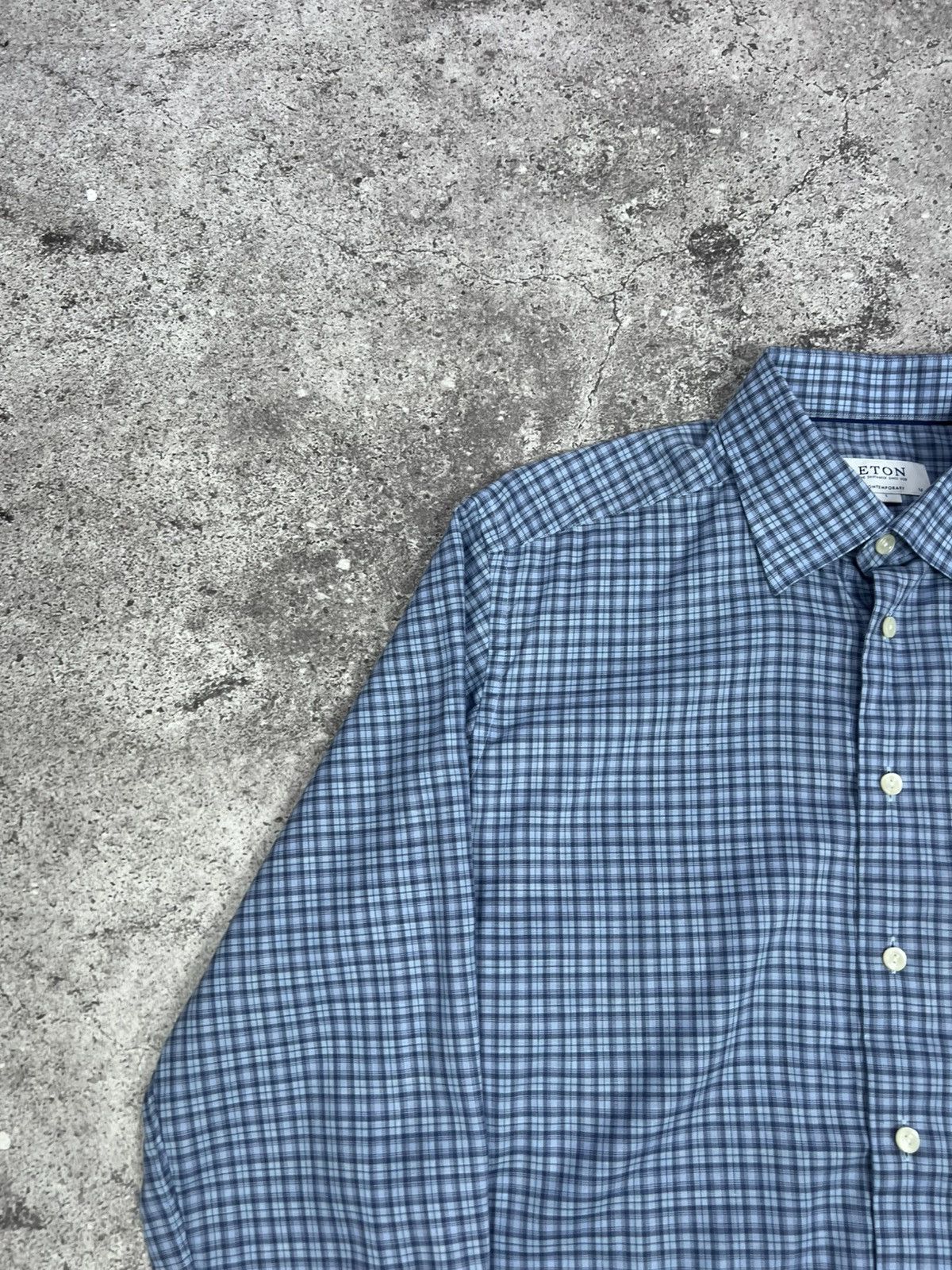 Eton ETON Men's Check Shirt Long Sleeve Button Up Size US L / EU 52-54 / 3 - 7 Thumbnail