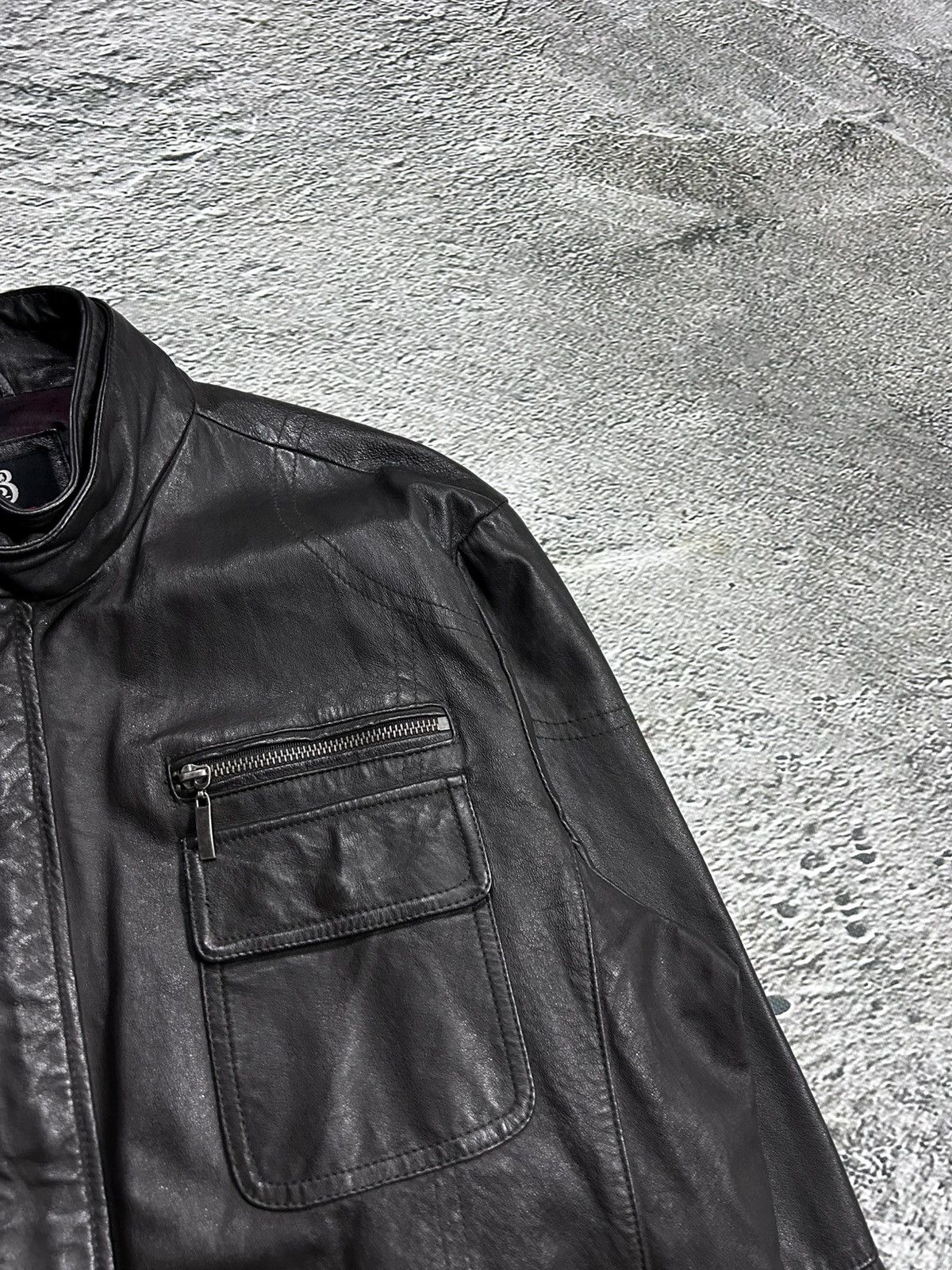 Burton Vintage Burton Leather Jacket Avant Garde Rare Brown Size US XL / EU 56 / 4 - 2 Thumbnail