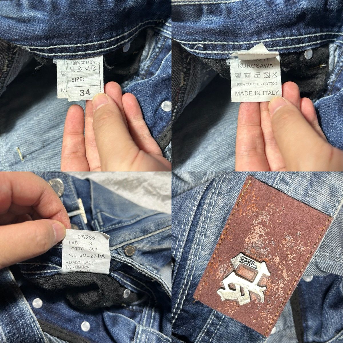 Takeshy Kurosawa Vintage Takeshy Kurosawa Denim Pants Size US 34 / EU 50 - 10 Thumbnail