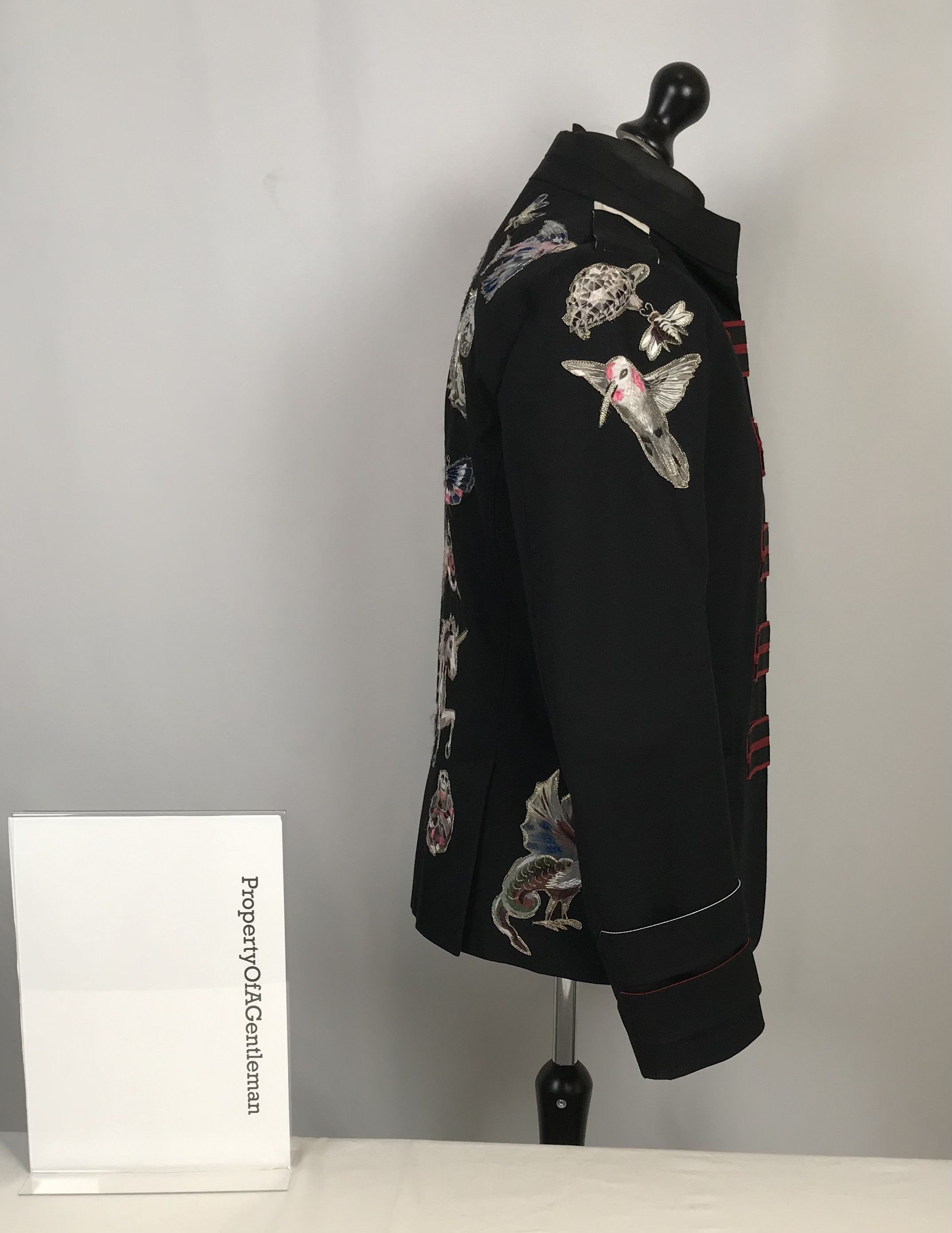 Valentino Valentino Animal Embroidered Military Jacket Size US L / EU 52-54 / 3 - 2 Thumbnail