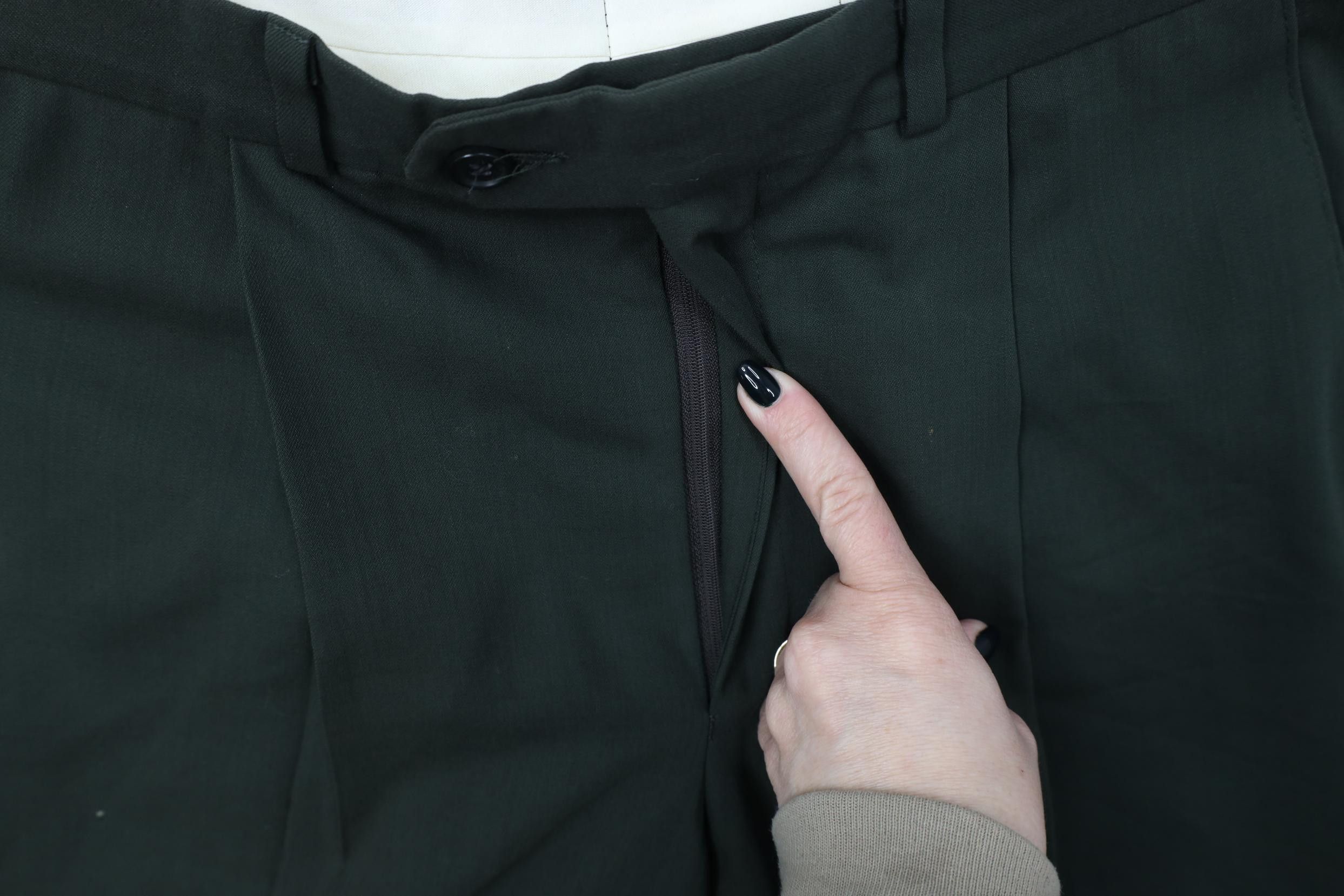 Vintage Vintage 90s Streetwear Wool Blend Knit Wide Leg Chino Pants Size US 32 / EU 48 - 9 Thumbnail