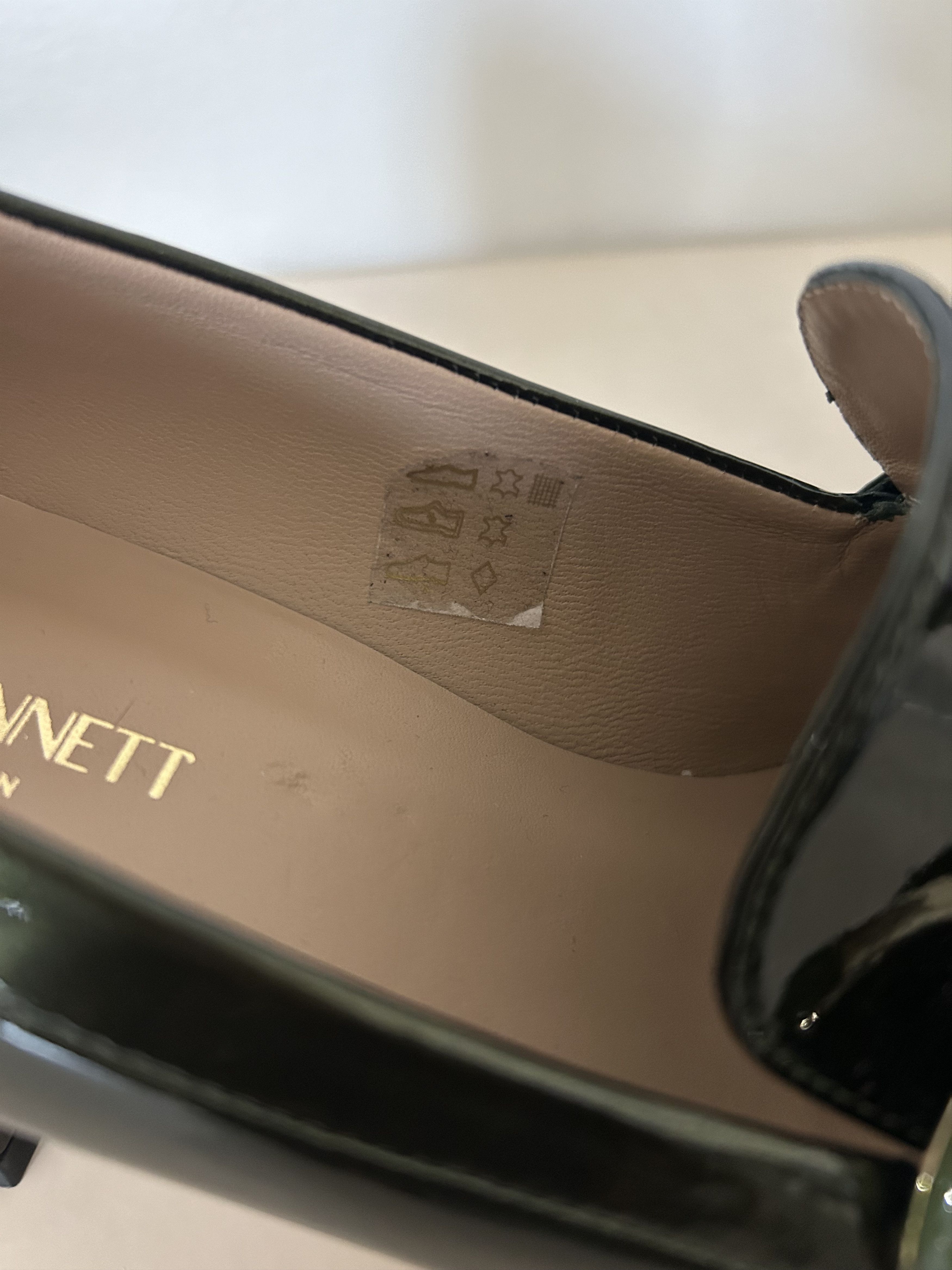 LK Bennett LKBennett Mara Resin Buckle Block Heel Shoes Size US 7 / IT 37 - 6 Thumbnail