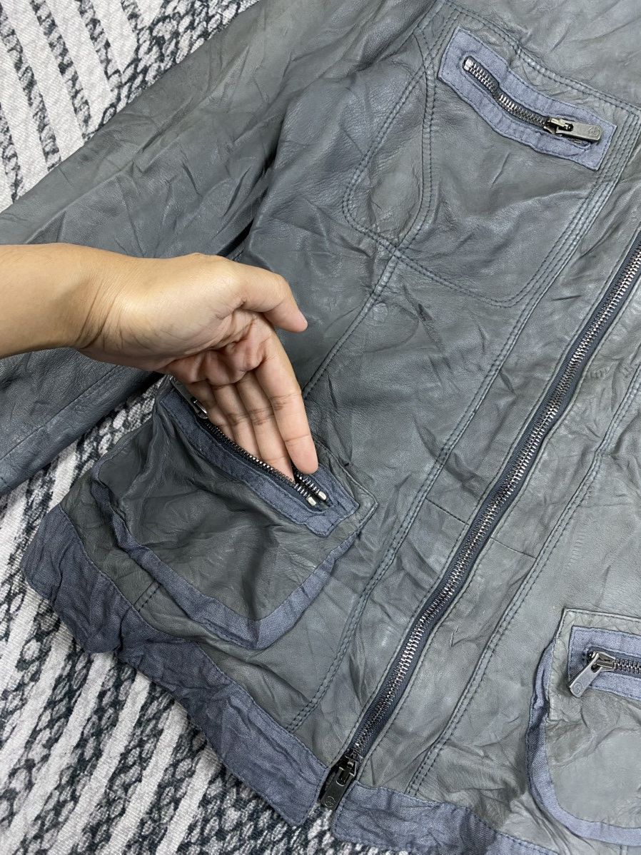 Armani Vintage Armani Collezioni Zip-Up Rider Suede Leather Jacket Size S / US 4 / IT 40 - 7 Thumbnail