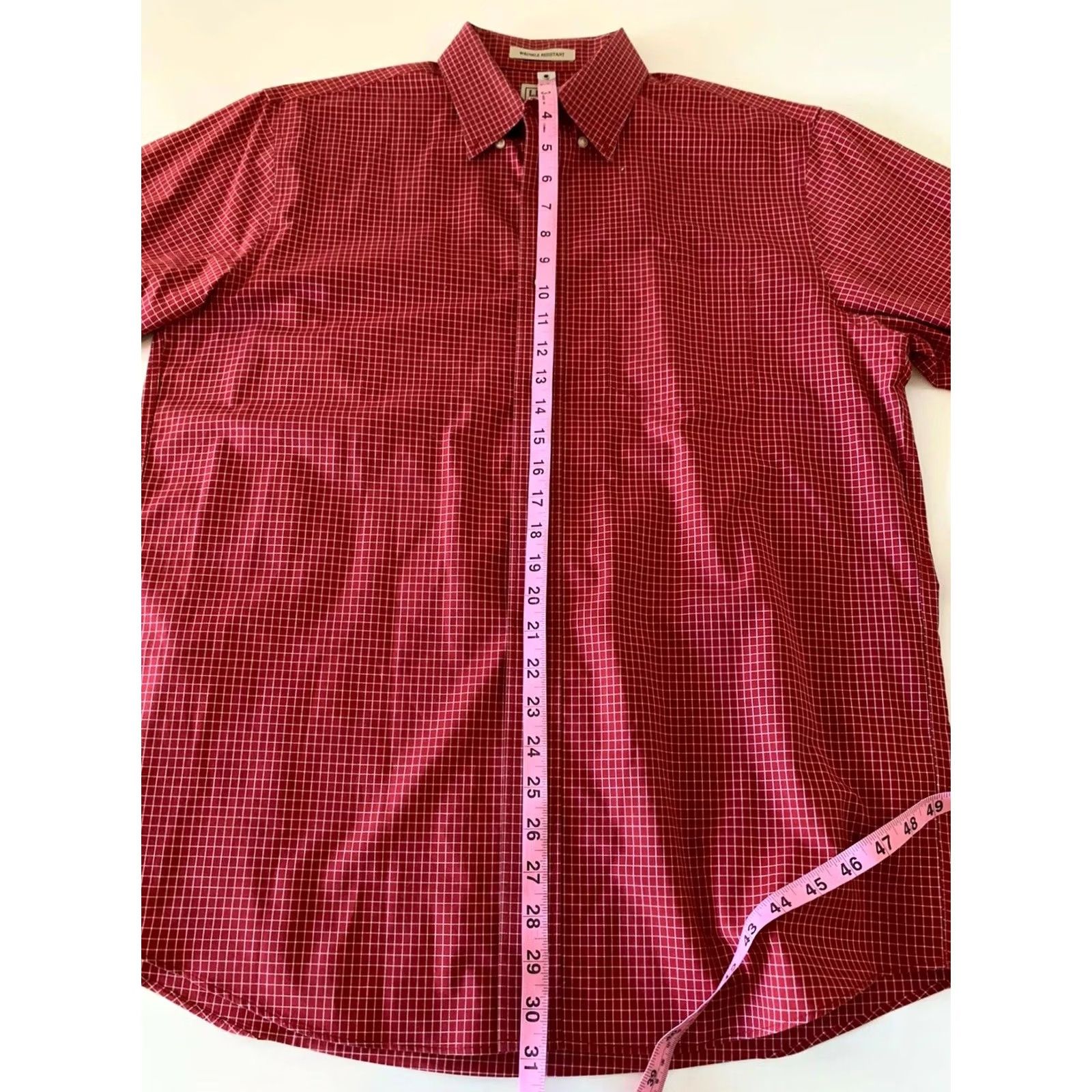 Vintage L.L. Bean Wrinkle Resistant Plaid Long Sleeve Button-Front Shirt Men M Red Size US M / EU 48-50 / 2 - 4 Thumbnail