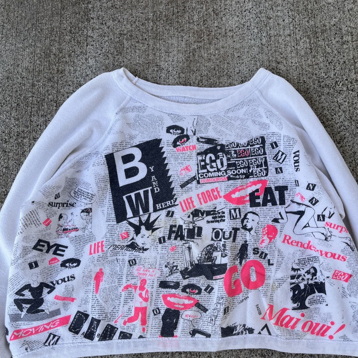 Vintage Vintage Cropped Punk Boxy Crewneck Rare 80's 24x17 Size L / US 10 / IT 46 - 4 Thumbnail