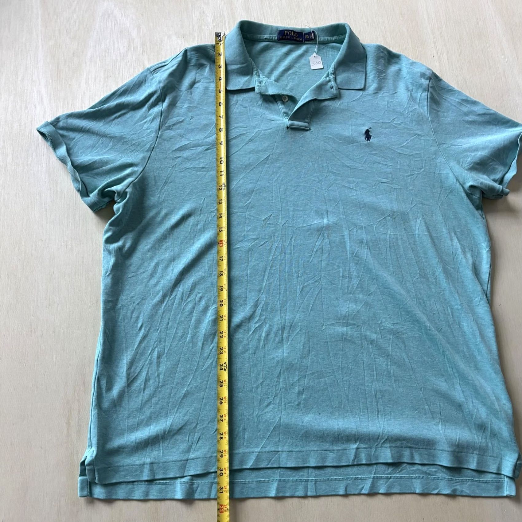 Polo Ralph Lauren Polo Ralph Lauren Polo Shirt Mens 2XL Light Blue 100% Cotton Short Sleeve Pony Logo Size US XXL / EU 58 / 5 - 2 Thumbnail