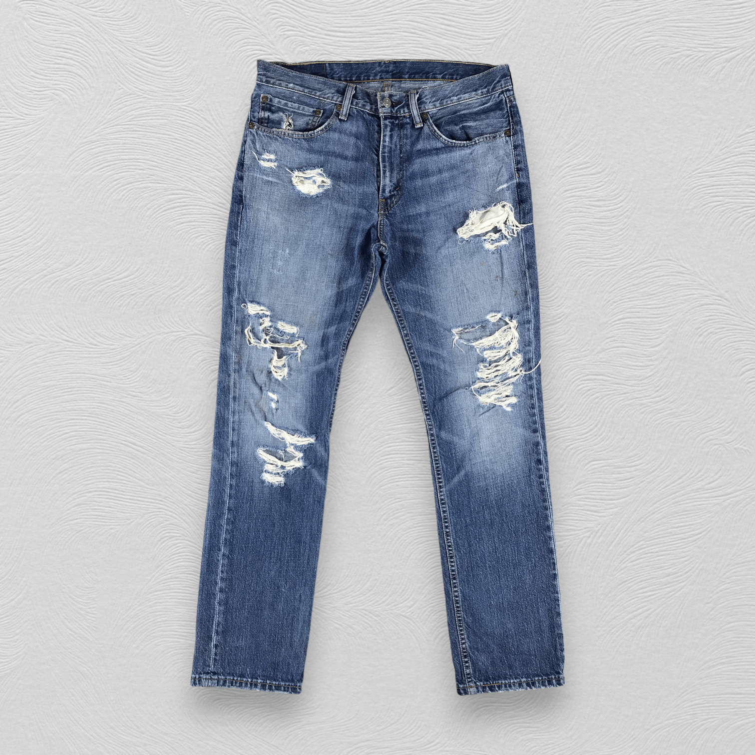 Levi's Levi's 511 Jeans Distressed Denim KJ965 Size US 34 / EU 50 - 1 Thumbnail