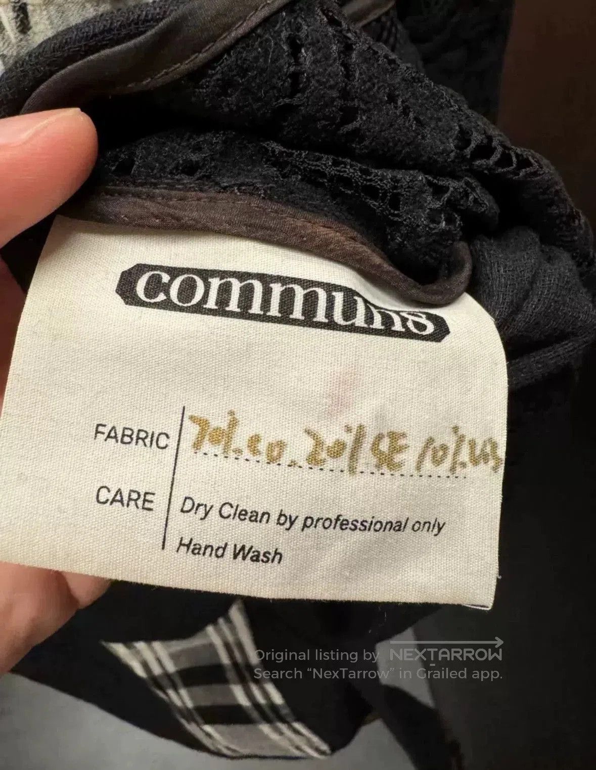Commune De Paris Plaid Button. Size US L / EU 52-54 / 3 - 4 Thumbnail