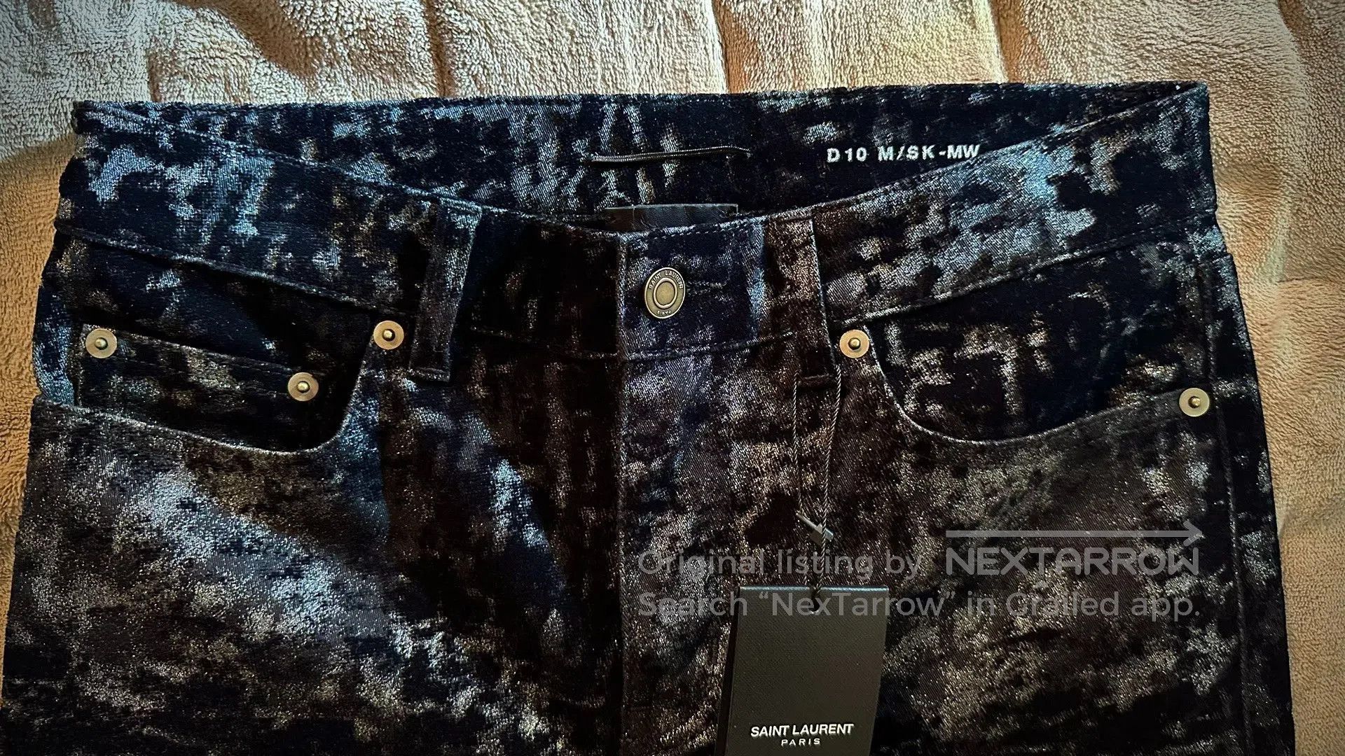 Saint Laurent Paris Saint Laurent 16fw Sequined Patterned Pants. Size US 30 / EU 46 - 4 Thumbnail