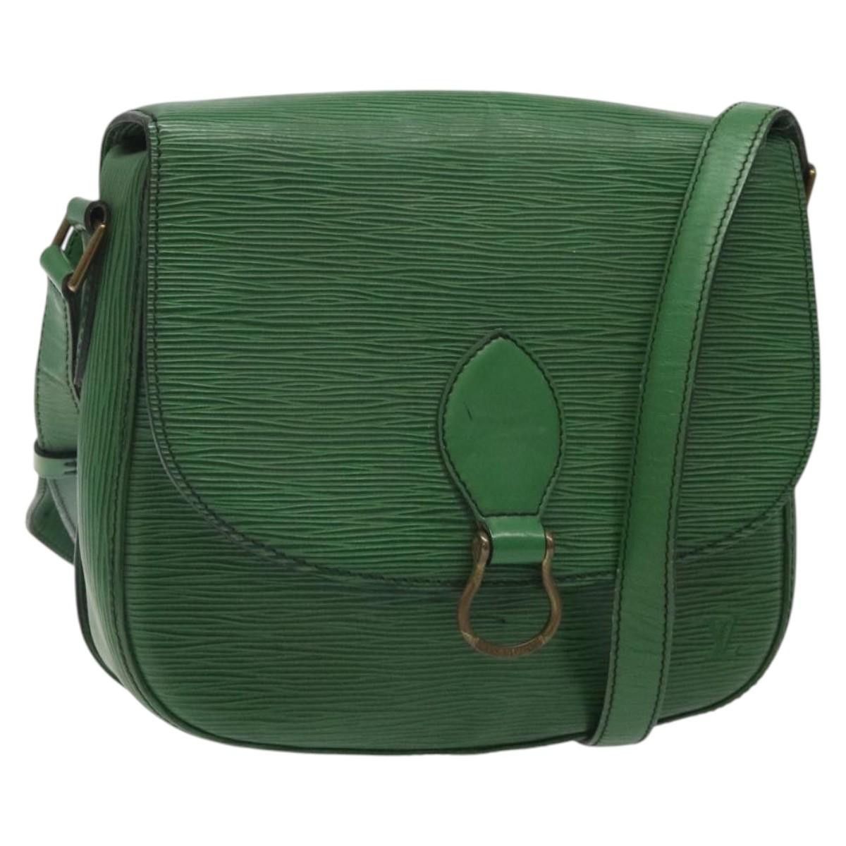 Louis Vuitton Epi Saint Cloud Gm Shoulder Bag Green M52194 Lv Auth 122324, Women's