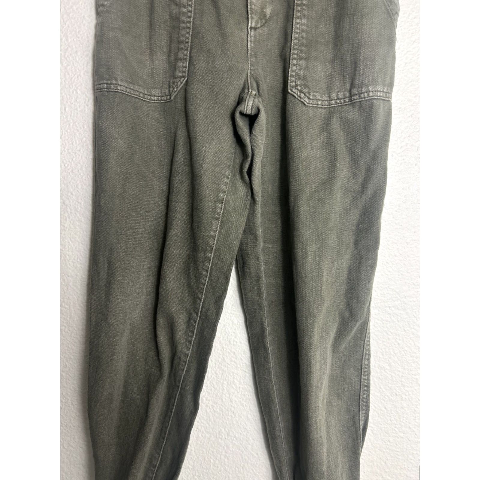 Gap Gap Army Green Cotton Ankle Joggers 30x27 Womens Size 8 Pants Regular Color Green Army Womens Size 30" / US 8 / IT 44 - 3 Thumbnail