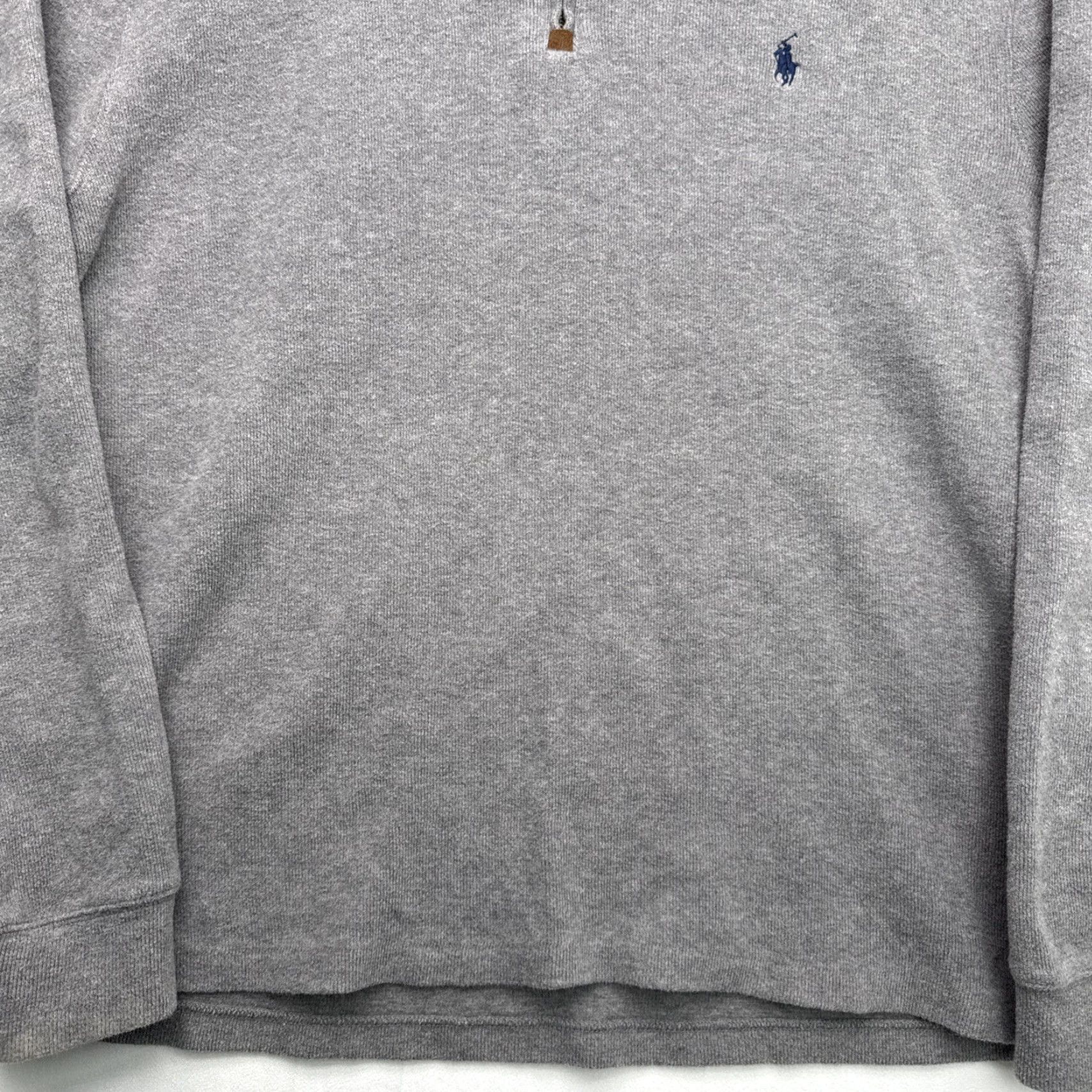 Polo Ralph Lauren Polo Ralph Lauren Mens Sweater 1/4-Zip Gray L 100% Cotton Size US L / EU 52-54 / 3 - 6 Thumbnail