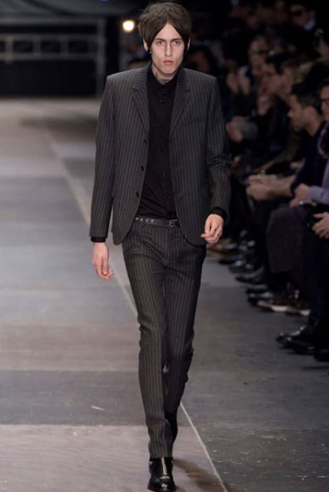 Saint Laurent Paris Saint laurent 13FW pin stripped 3button blazer sz52 Size US L / EU 52-54 / 3 - 1 Thumbnail