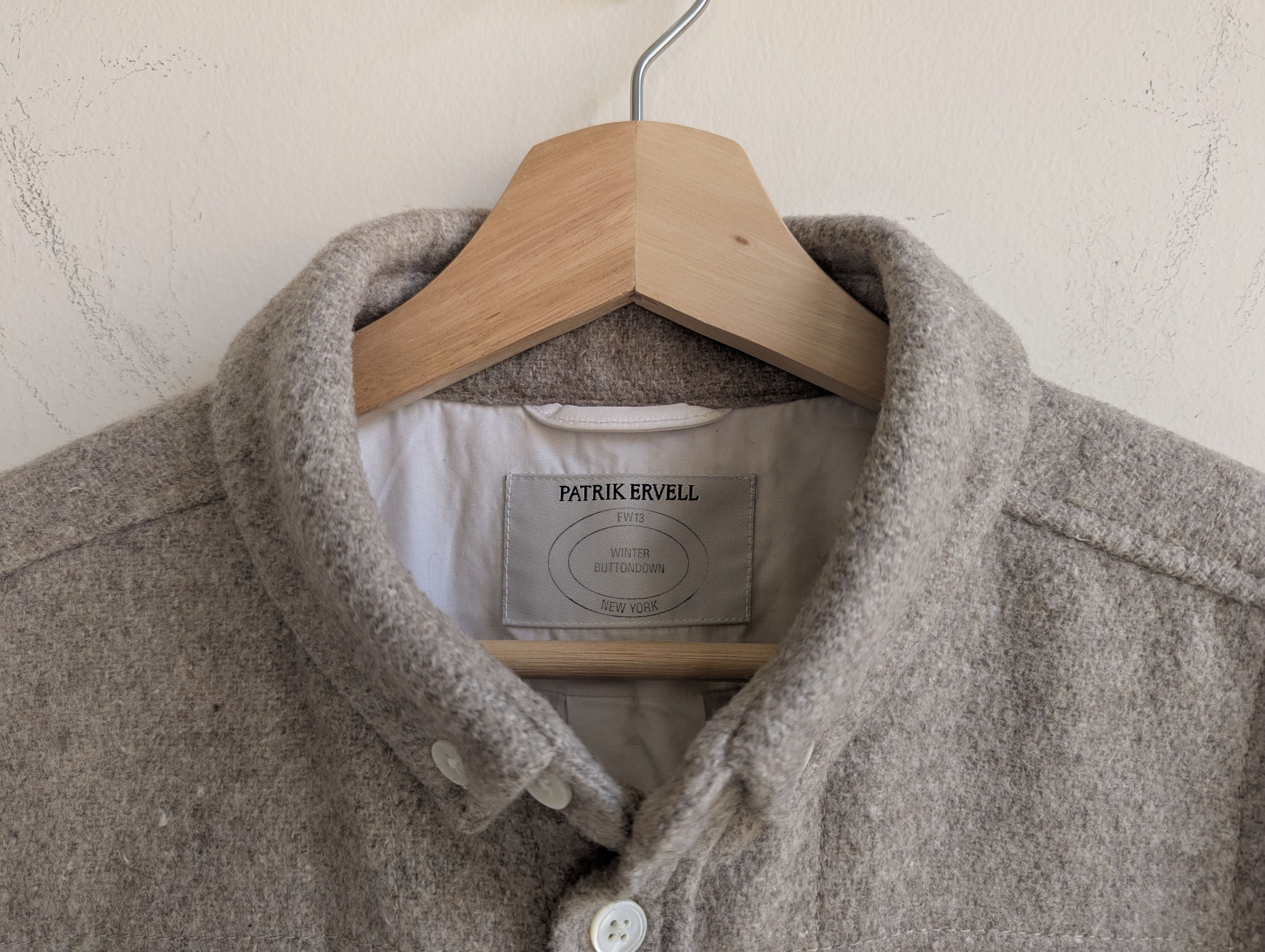 Patrik Ervell Oatmeal Wool Shirt Jacket (fits S/M) Size US M / EU 48-50 / 2 - 5 Thumbnail