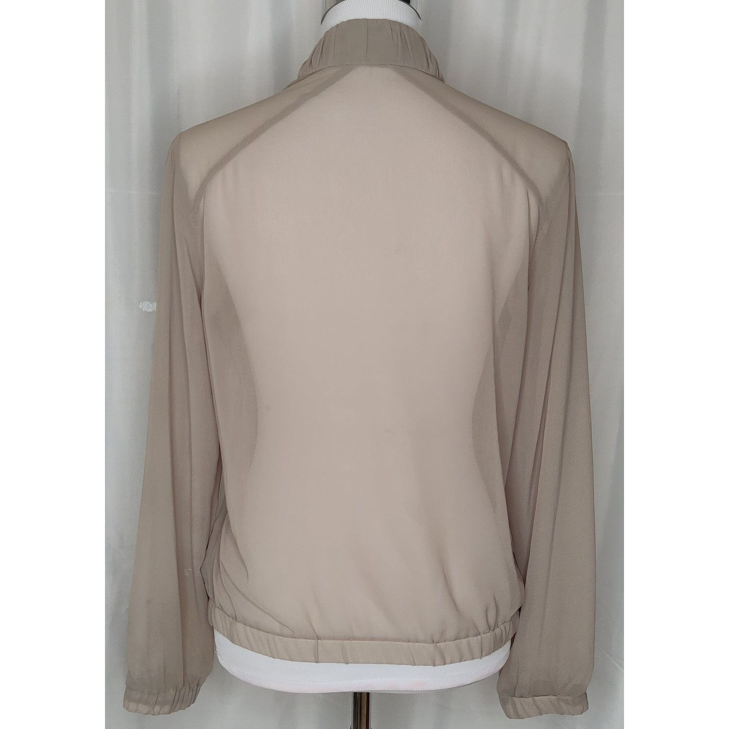 Anatomie Sheer sale Travel Dual Zipper Jacket Sand Beige Small