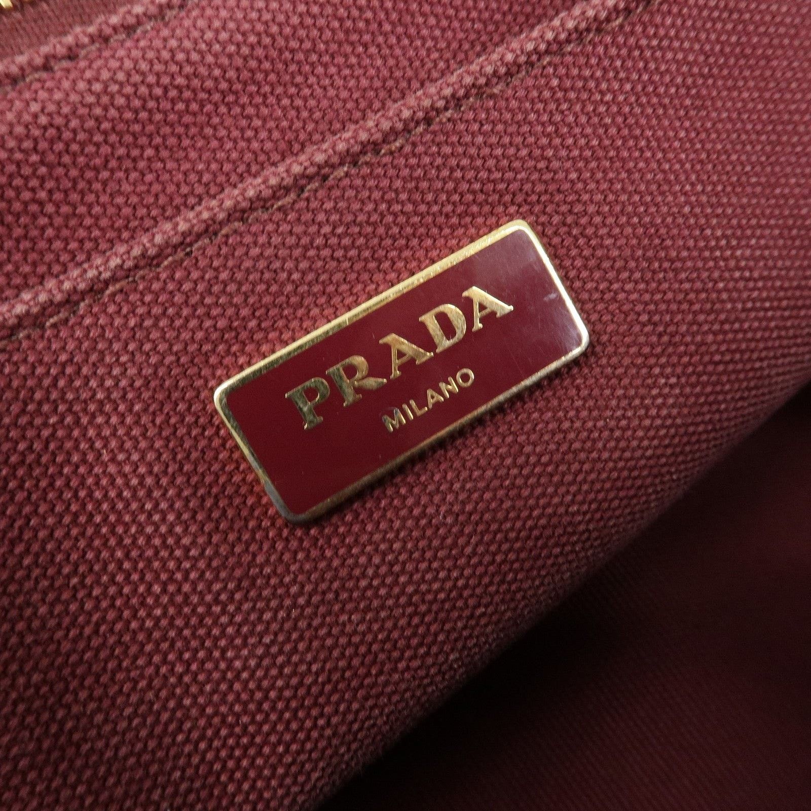 Prada Prada Canapa Logo Canvas Tote Multicolor Size ONE SIZE - 8 Thumbnail