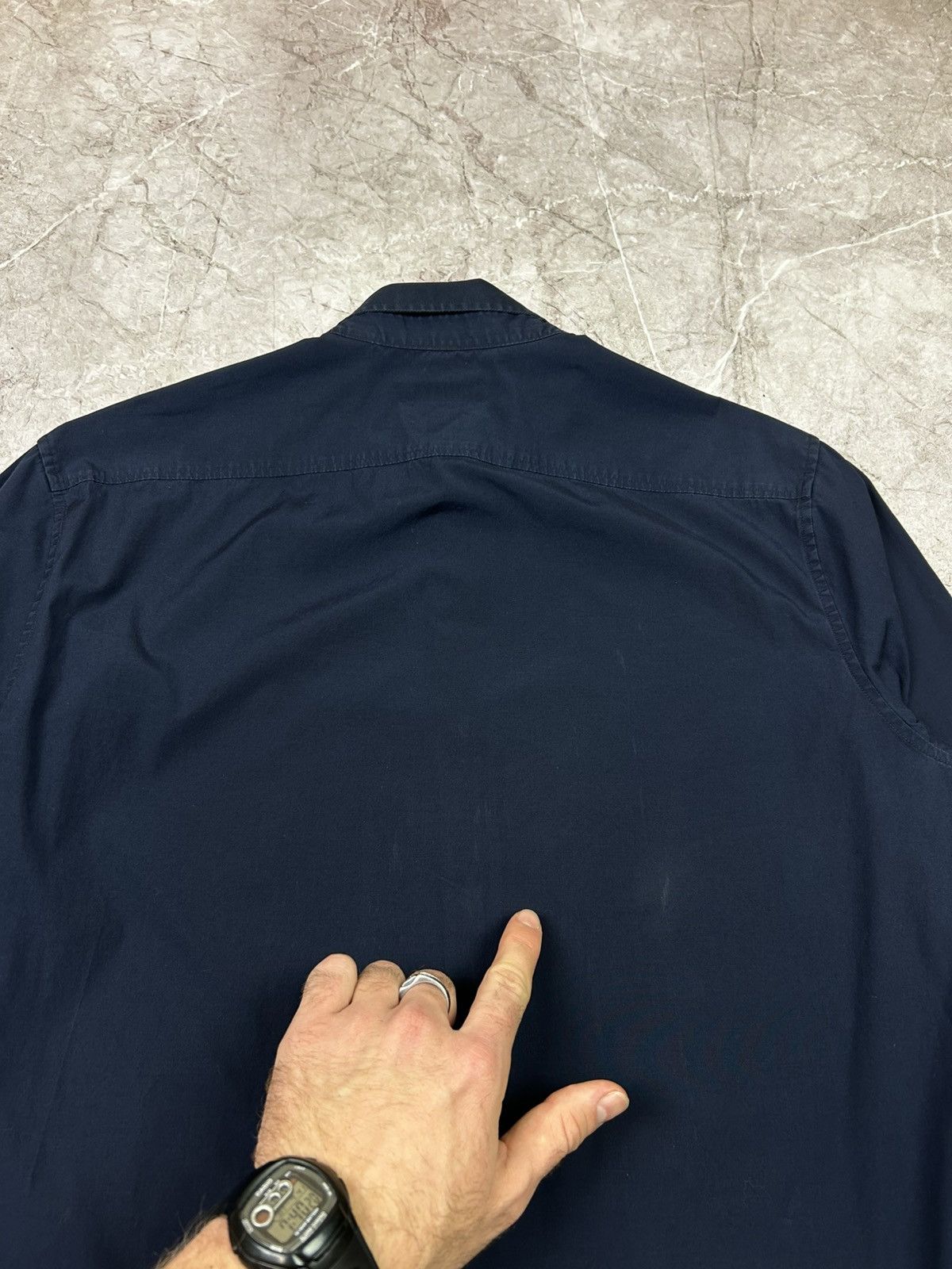Burberry Burberry Brit Button Up Dark Blue Long Sleeve Nova Check Size US M / EU 48-50 / 2 - 16 Thumbnail