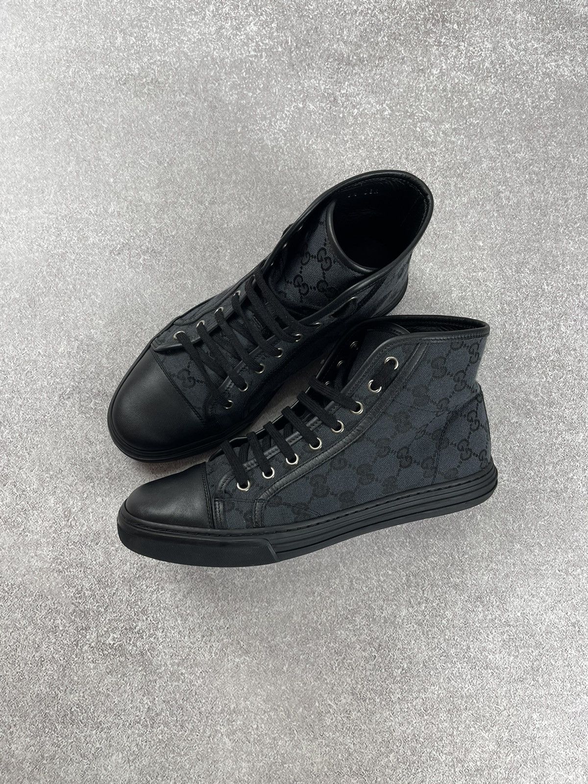 Gucci Gucci GG Canvas Monogram High Sneakers Size US 7.5 / EU 40-41 - 1 Thumbnail