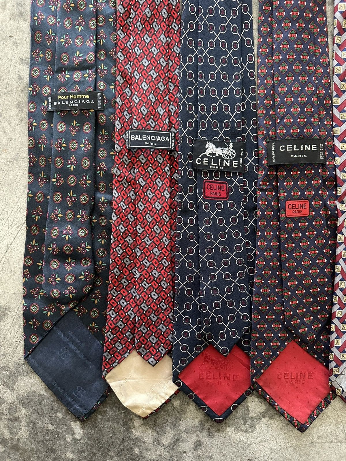 Balenciaga Lot of 7 Luxury Designer Tie Size ONE SIZE - 5 Thumbnail