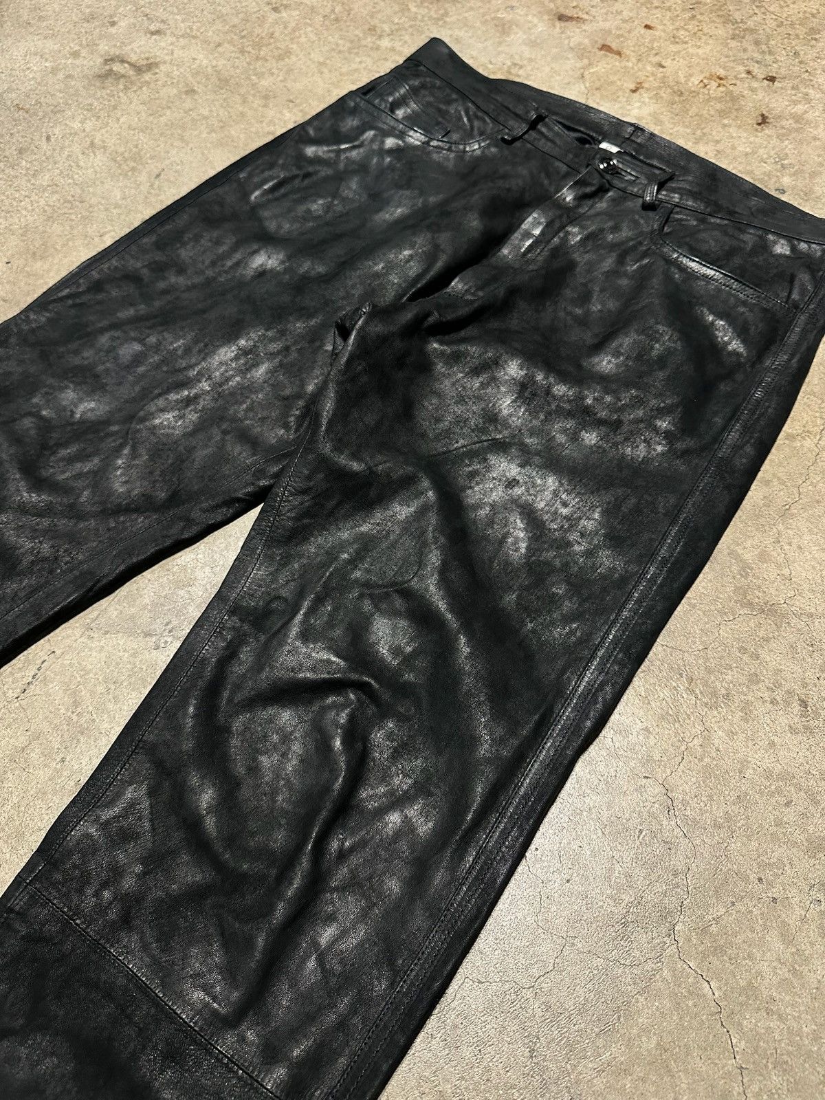 Giorgio Brato Giorgio Brato Leather Pants Size US 32 / EU 48 - 1 Thumbnail