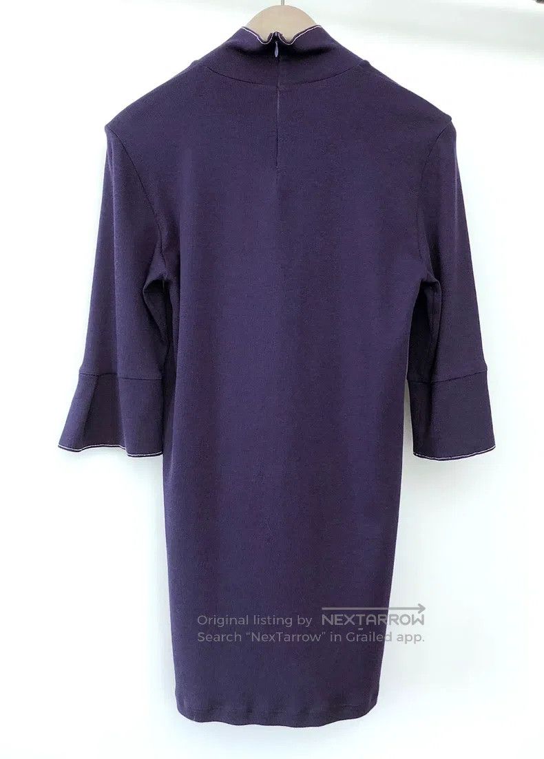 Brunello Cucinelli Brunello Cucinelli Beaded Collar Bud Neck T-Shirt Size L / US 10 / IT 46 - 4 Thumbnail