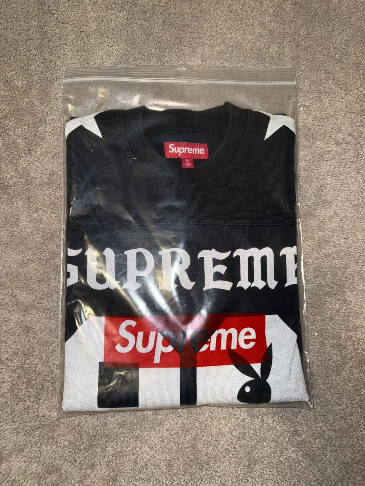 Playboy × Supreme Supreme Playboy L/S Football Top Black Medium w/ Receipt Size US M / EU 48-50 / 2 - 7 Thumbnail