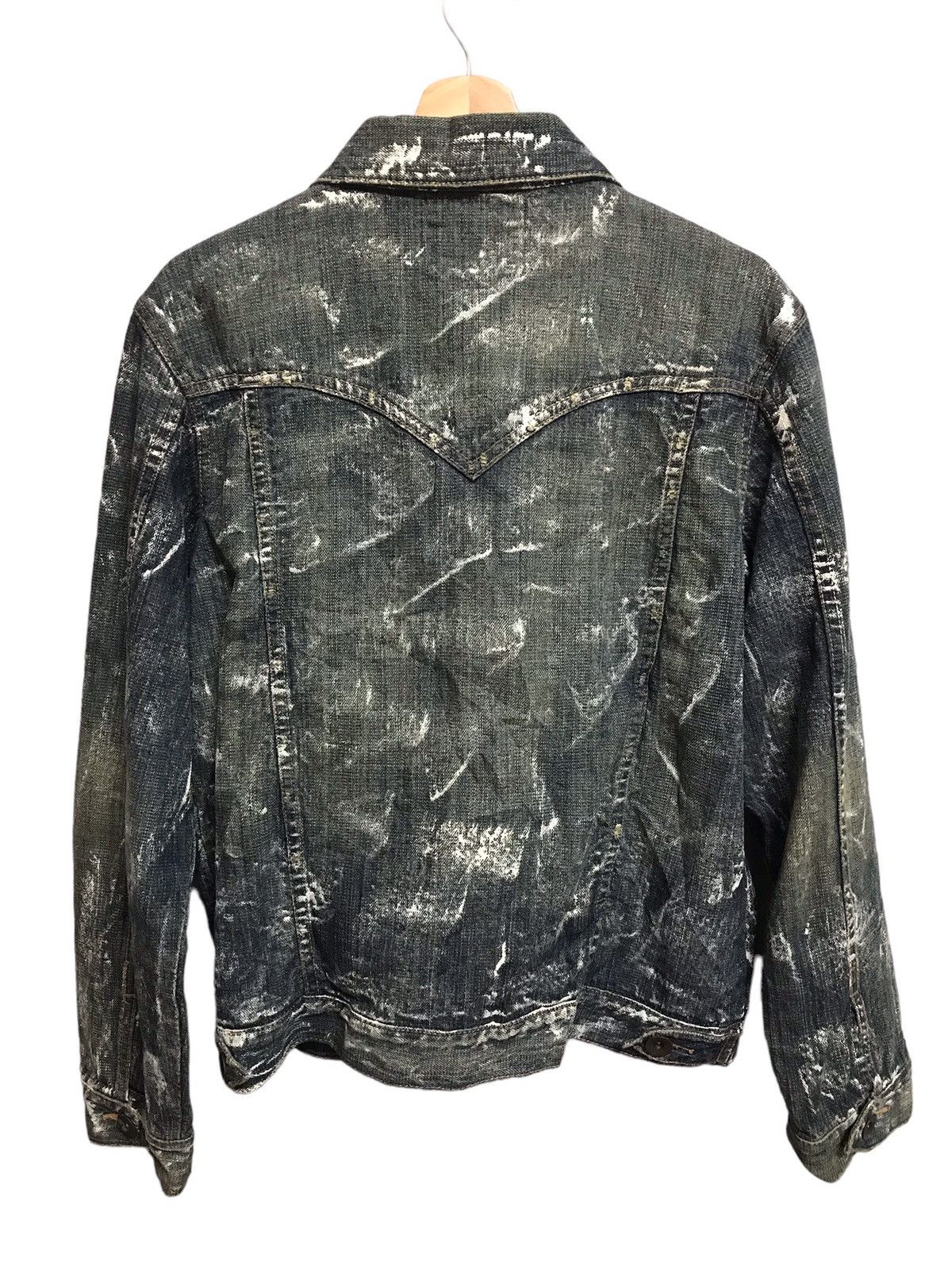 If Six Was Nine Vintage Big Shark Jeans Painted Art Denim Jacket Size US L / EU 52-54 / 3 - 9 Thumbnail