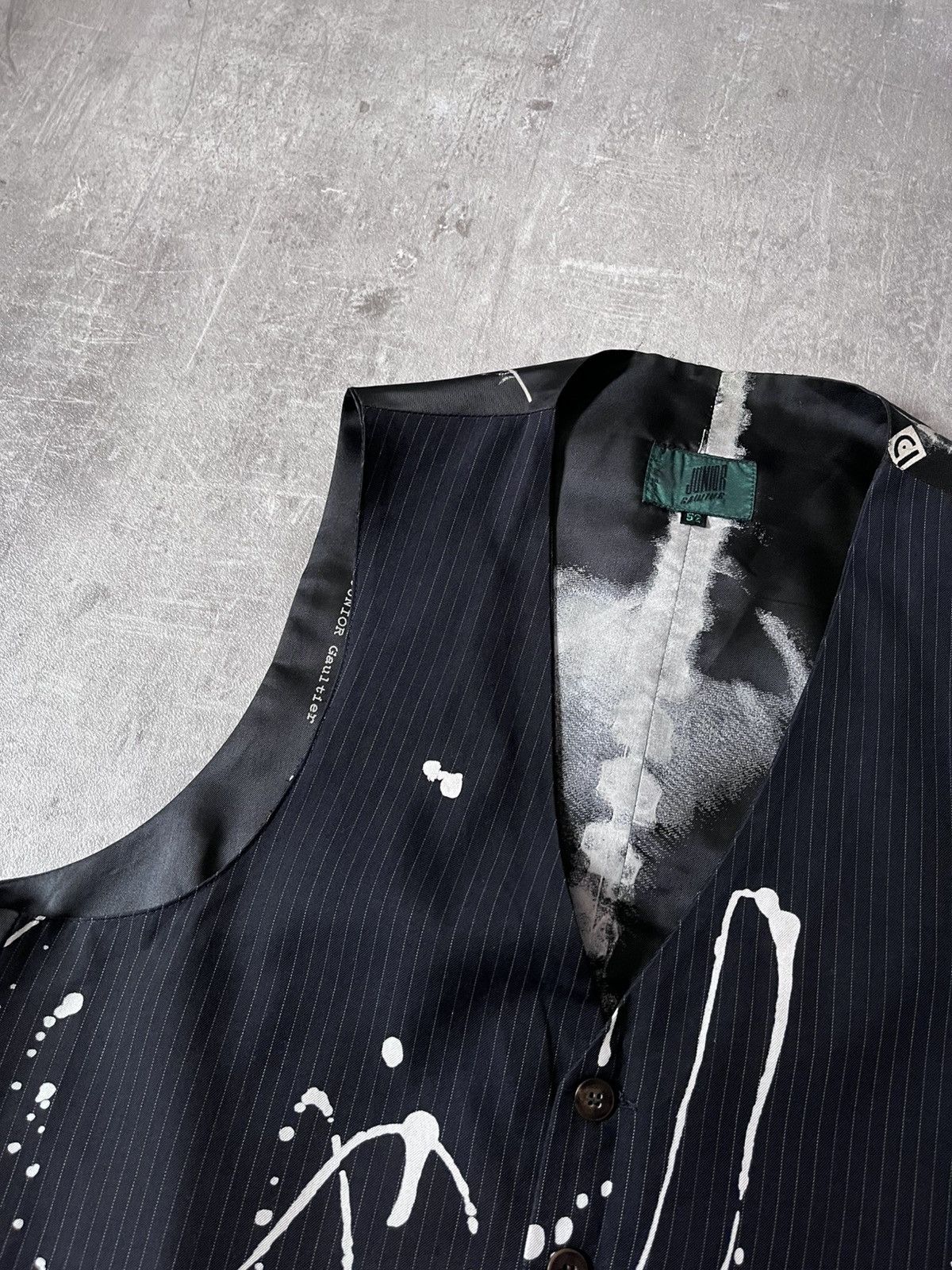 Jean Paul Gaultier Jean Paul Gaultier Junior S/S 1990 X-Ray reversible vest Size US L / EU 52-54 / 3 - 3 Thumbnail