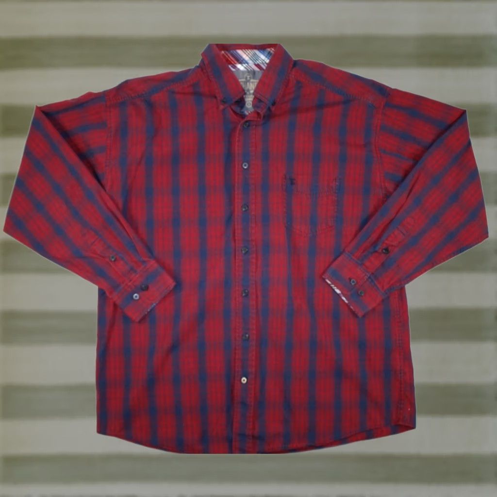 Vintage Panhandle Shirt Men's L Tuf Cooper Performance Button Down Western Rodeo Plaid Red Size US L / EU 52-54 / 3 - 1 Thumbnail