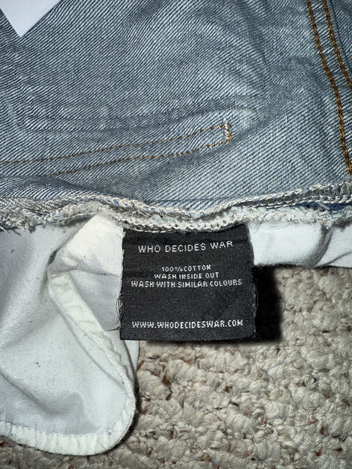 Who Decides War WDW PATCHED ARCH REPAIRED BLOWOUT SHORTS Size US 30 / EU 46 - 6 Thumbnail