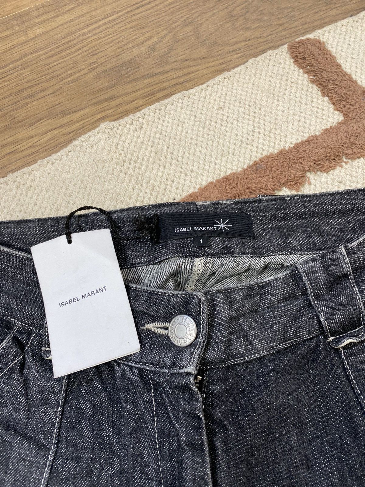 Isabel Marant VINTAGE ISABEL MARANT GRAY DENIM JEANS Size 26" / US 2 / IT 38 - 3 Thumbnail