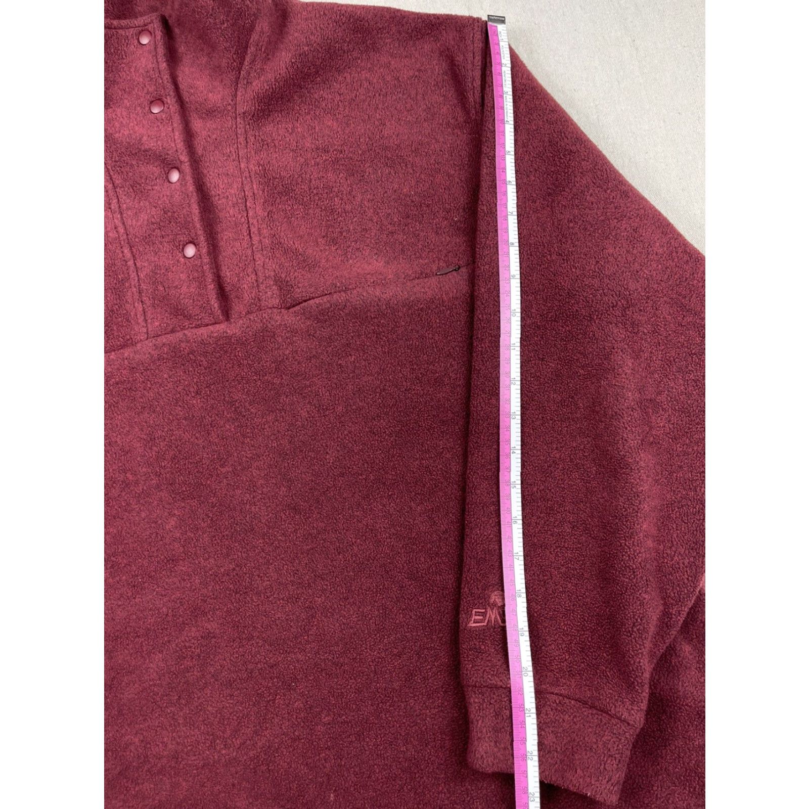 Eastern Mountain Sports VINTAGE EASTERN MOUNTAIN SPORTS XL Fleece Pullover Snap Red Men Pullover Ski Retro 90s Embroidered Logo Pockets Size US XL / EU 56 / 4 - 6 Thumbnail