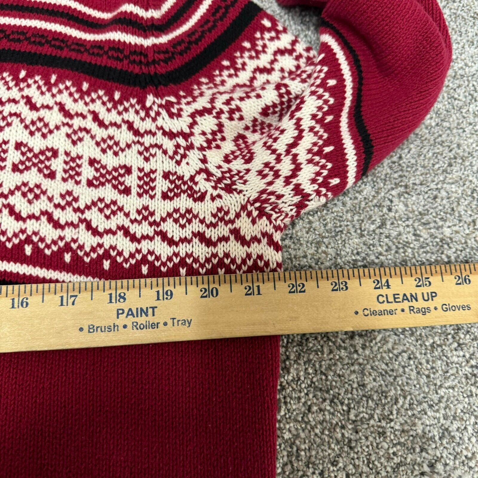 Sonoma Vintage Hooded Sweater Womens L Fair Isle Grandpa 90s Y2K Size L / US 10 / IT 46 - 7 Thumbnail