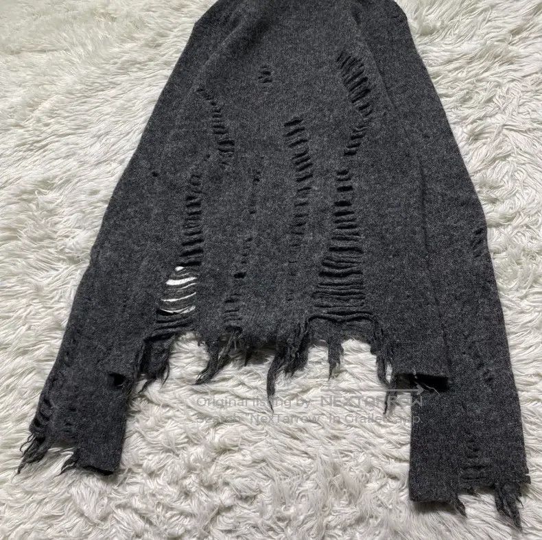 Junya Watanabe Junya Watanabe Distressed Wool Sweater Size S / US 4 / IT 40 - 6 Thumbnail