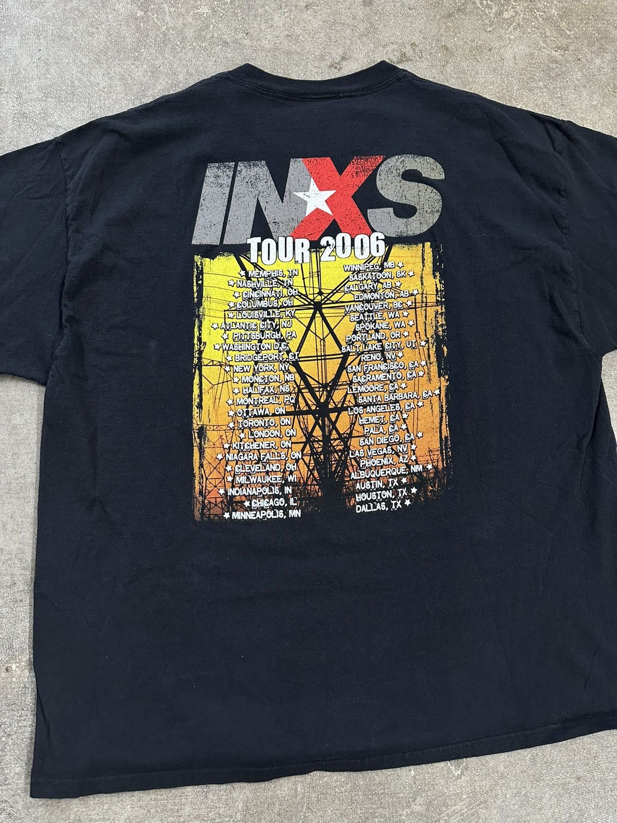 Band Tees Crazy Y2K INXS 2006 Tour Concert Merch Band T-Shirt Size US XXL / EU 58 / 5 - 5 Thumbnail