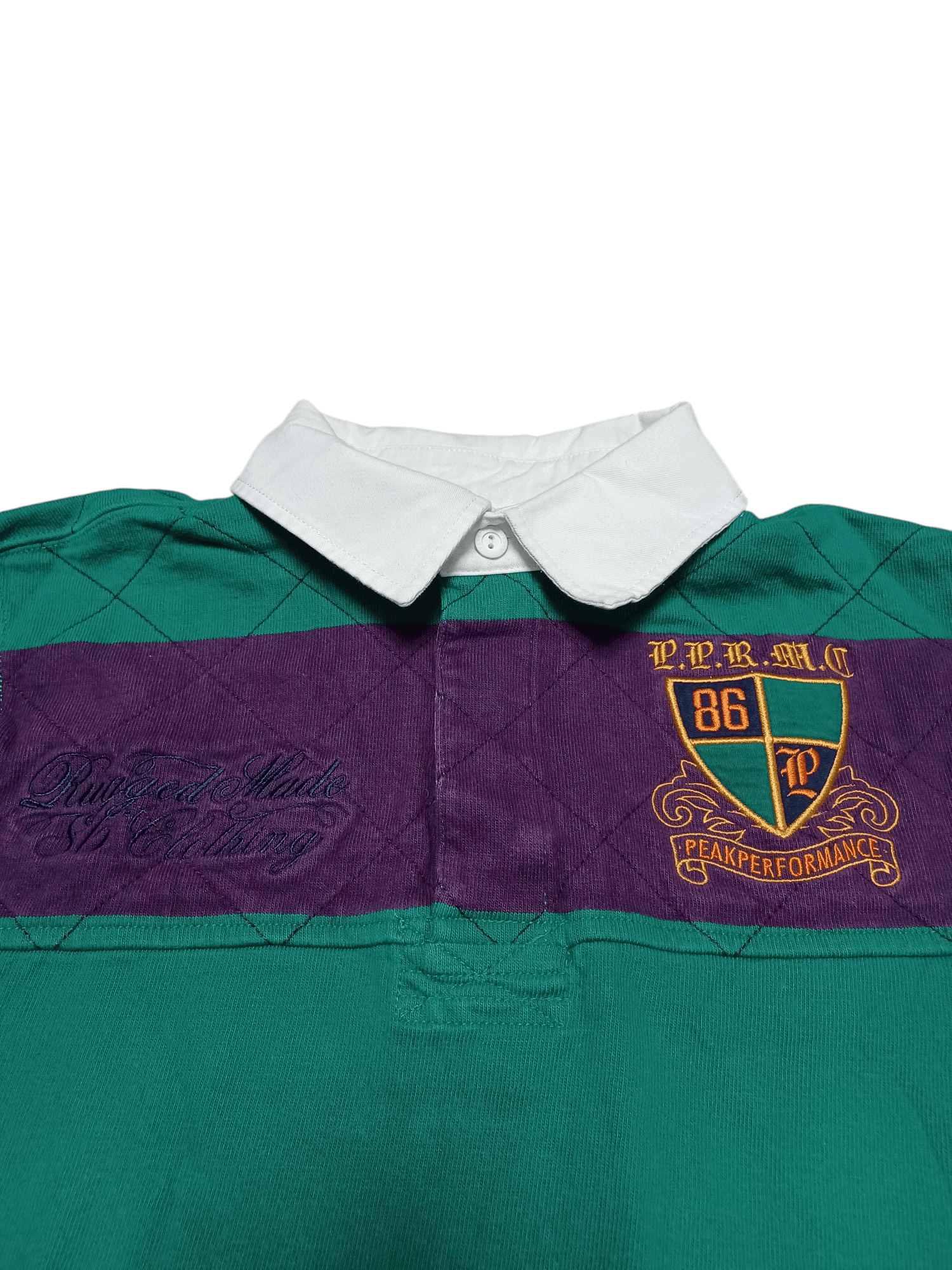 Peak Performance PEAK PERFOMANCE FIRE HEAVY COTTON VINTAGE RUGBY SHIRT Size US L / EU 52-54 / 3 - 2 Thumbnail