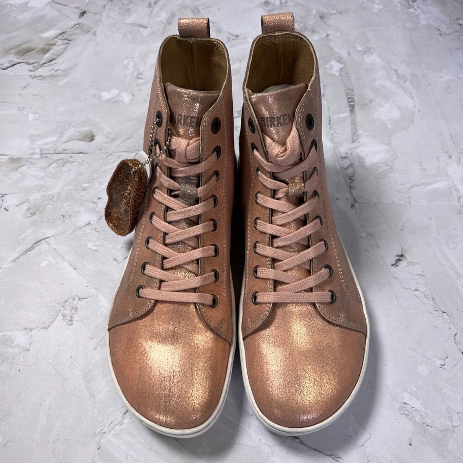 Birkenstock Birkenstock Bartlett Metallic Rose Leather High Top NEW Size US 7 / IT 37 - 8 Thumbnail