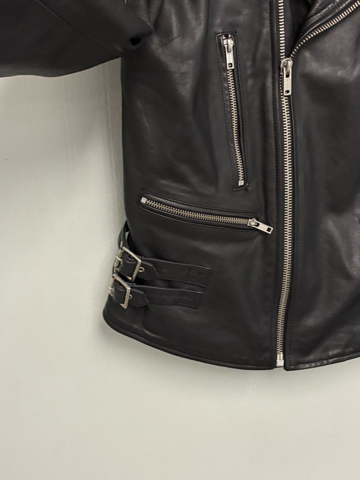 Blk Dnm Black Leather Biker Jacket Size Medium. Size US M / EU 48-50 / 2 - 7 Thumbnail