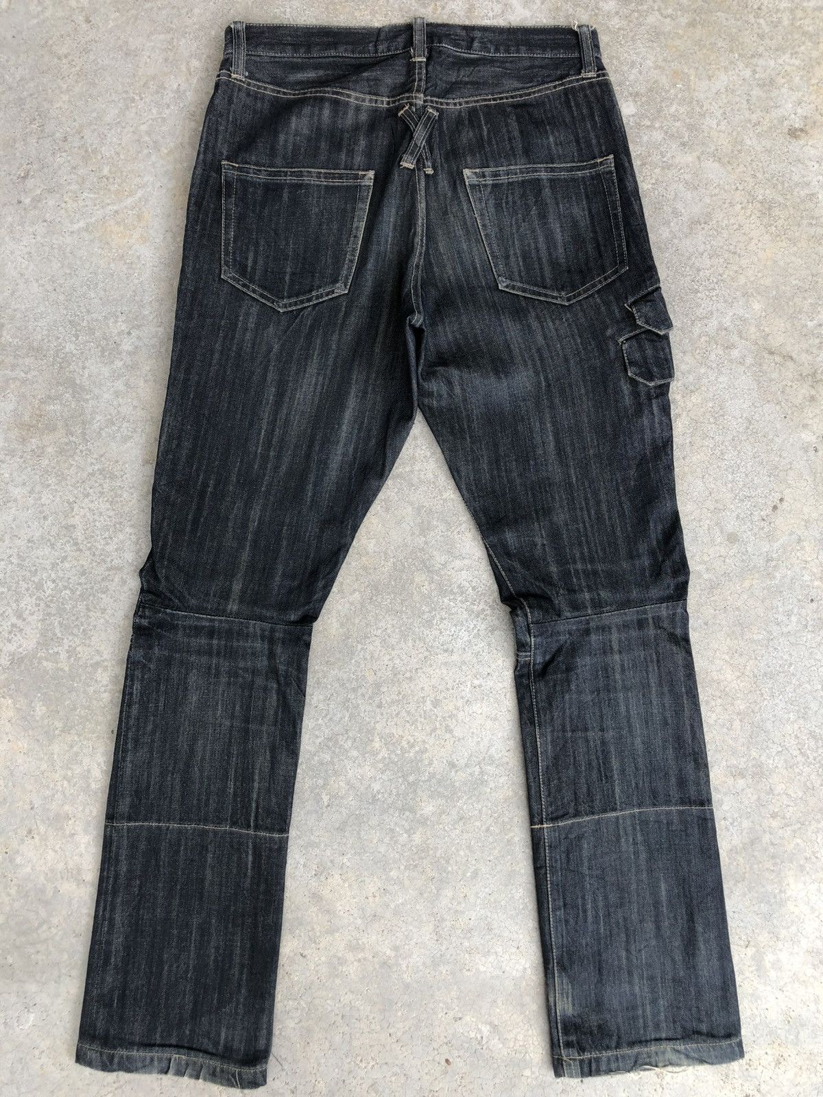PPFM Japanese PPFM Double Knee Biker Distressed Denim Size US 32 / EU 48 - 2 Thumbnail